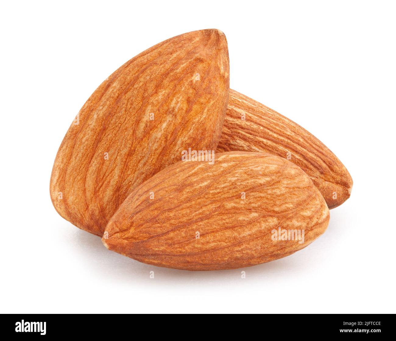 almond path isolated on white Stock Photo