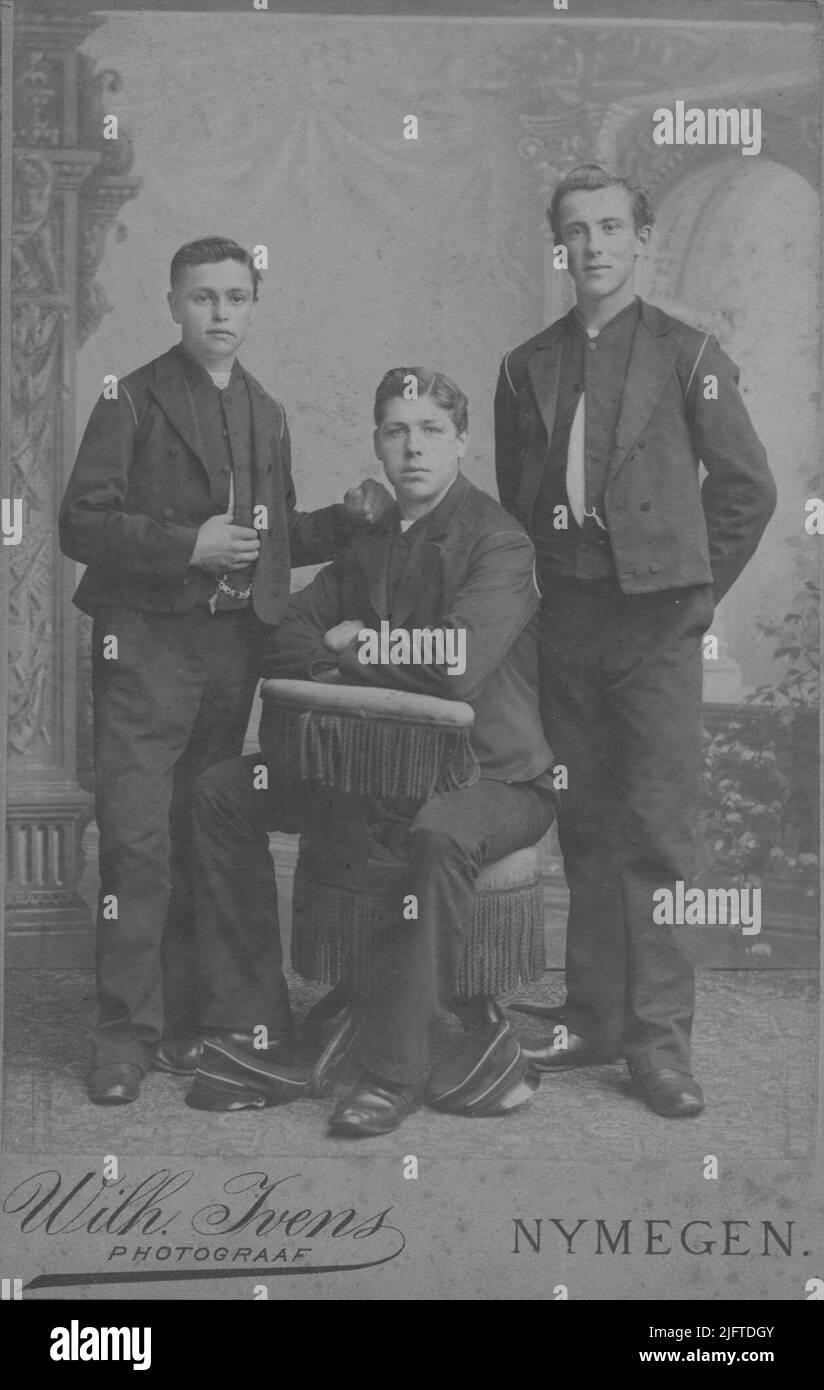 Three orphans of the Roman Catholic Orphanage Stock Photo - Alamy
