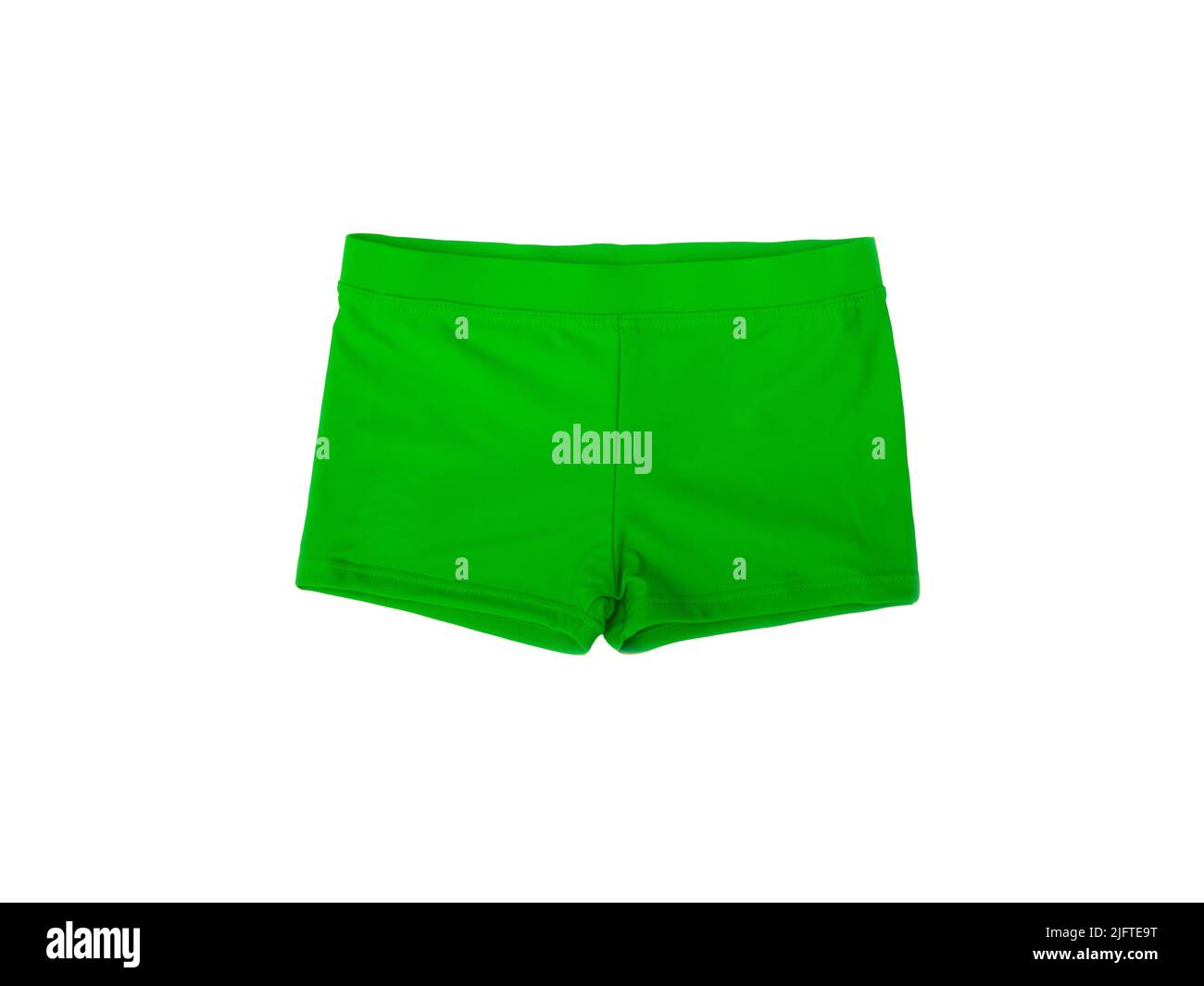 Swimming trunks for a boy on a white background Stock Photo