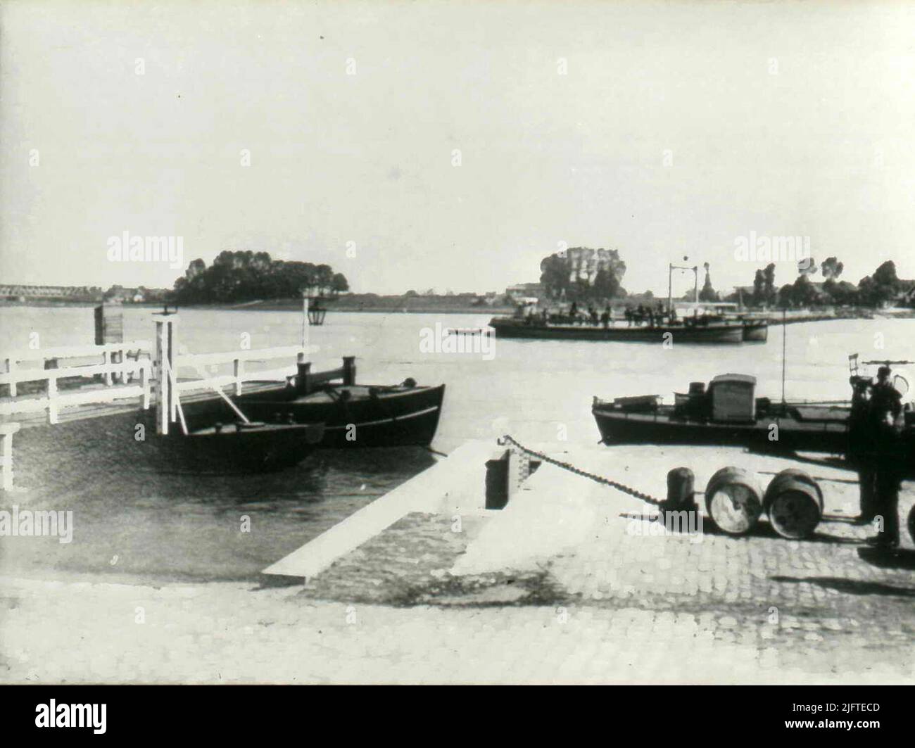 The landing place of Gierpont 'De Zeldenrust' between Nijmegen and the North Stock Photo