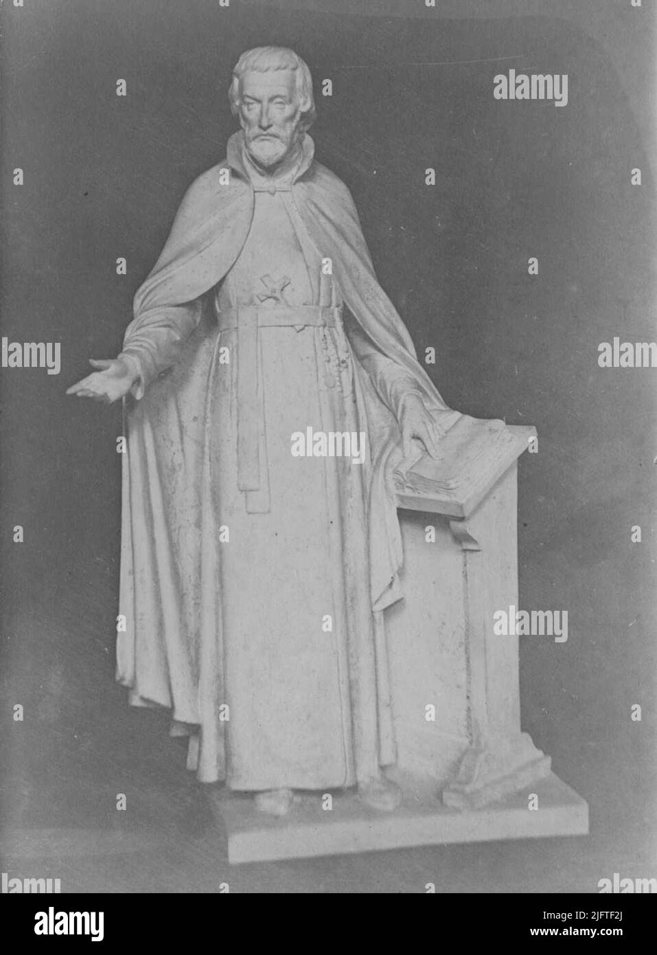 A marble statue of Peter Canisius Stock Photo Alamy
