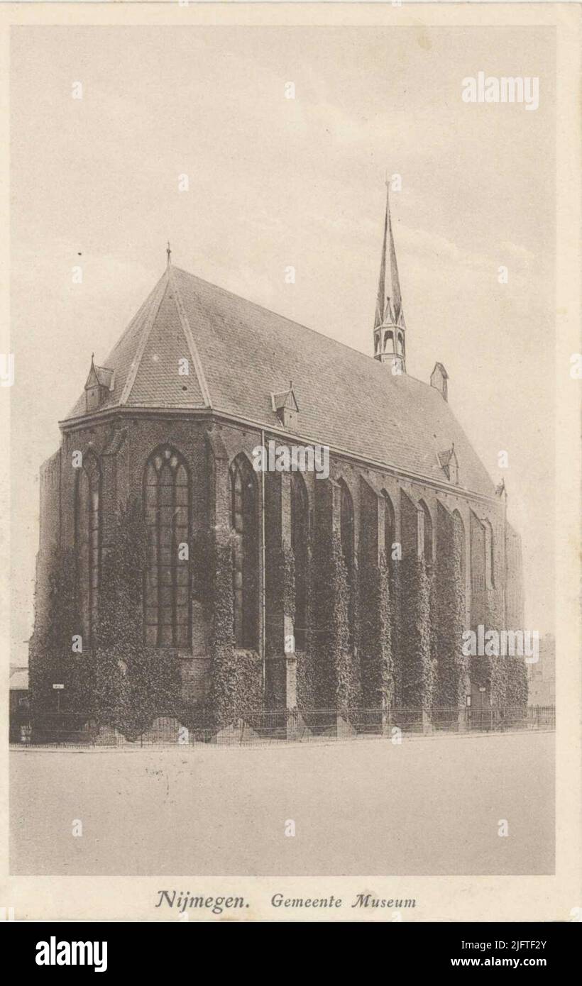 At that time the Gemeentemuseum was located here, in the Mariënburgkapel Stock Photo