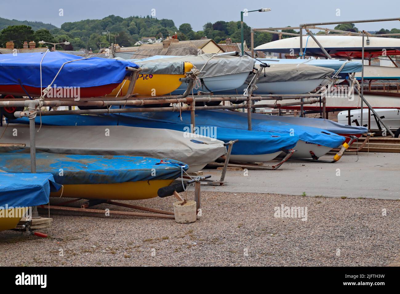 Dinghy racks hi-res stock photography and images - Alamy
