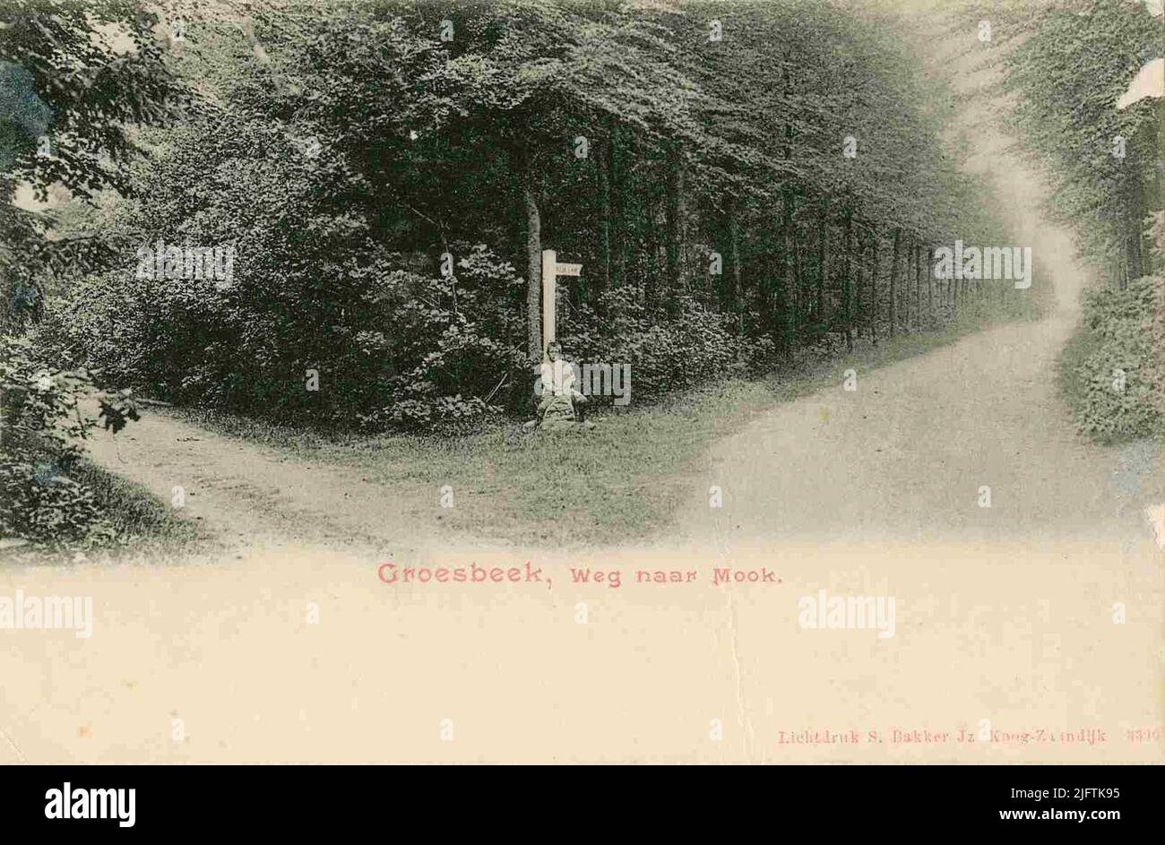 Crossing roads to Molenhoek and Mook Stock Photo Alamy
