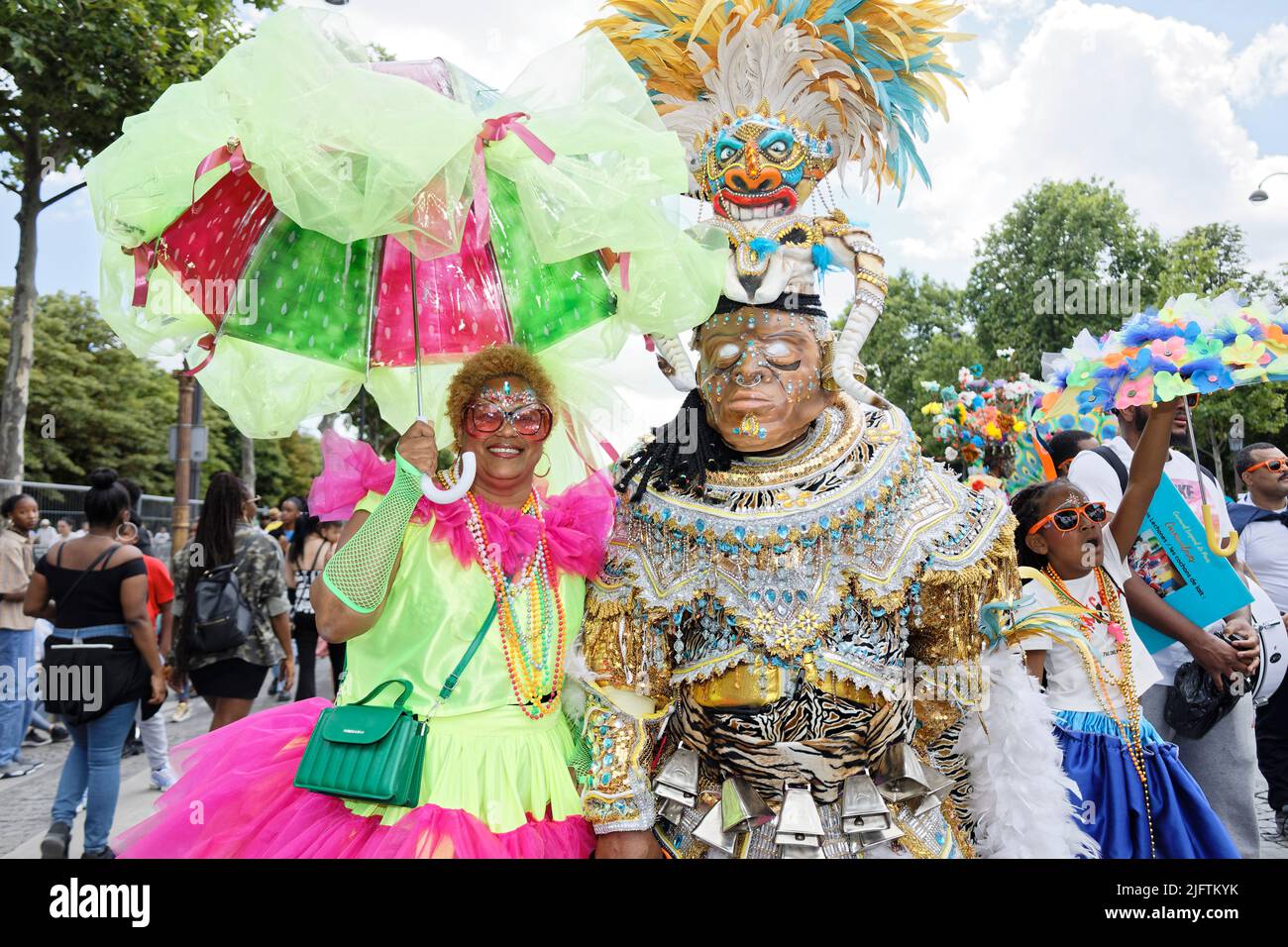 Paris, France. 3rd July, 2022. The Tropical Carnival of Paris took
