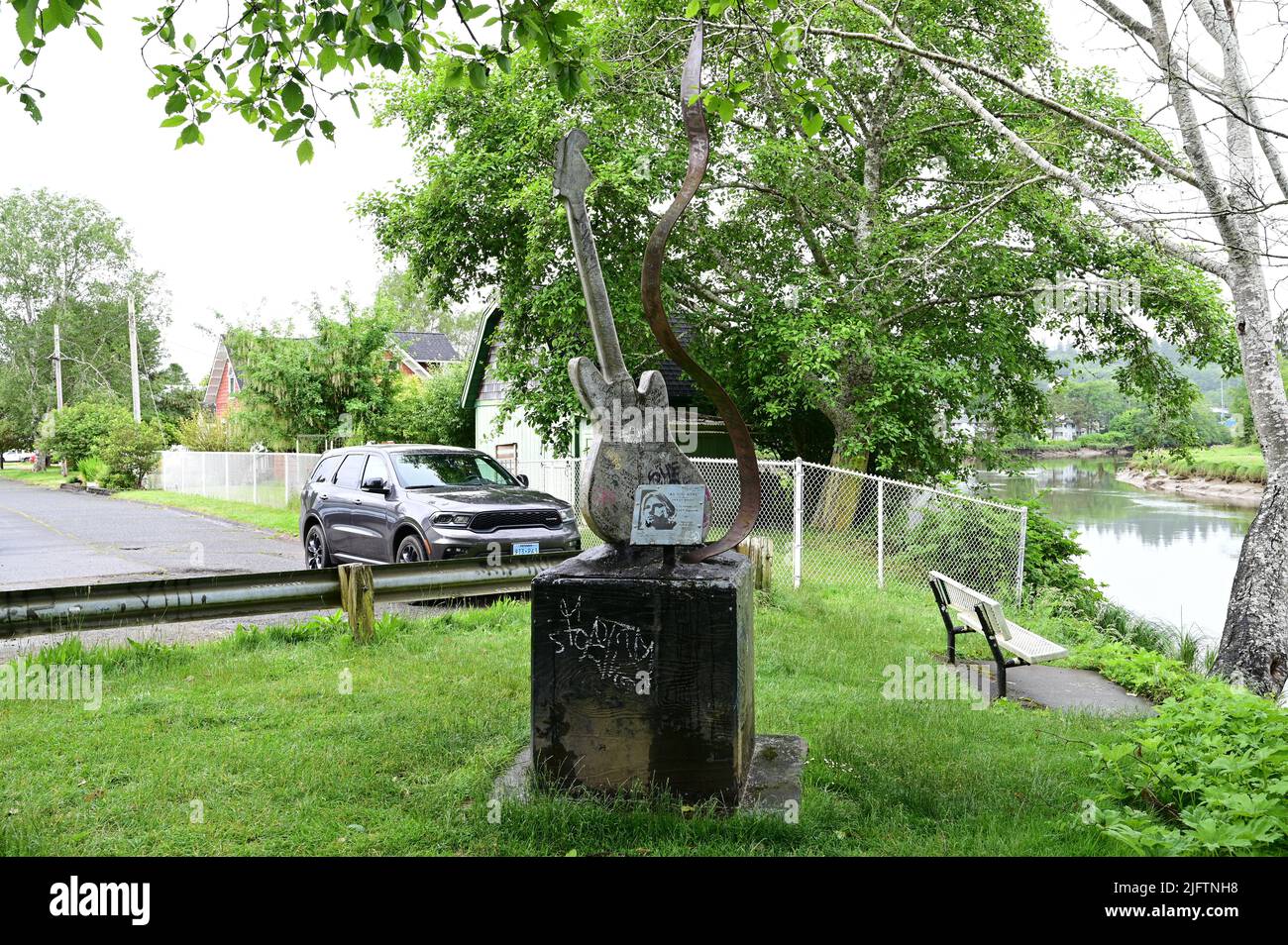 Kurt Cobain Memorial Park Stock Photo Alamy