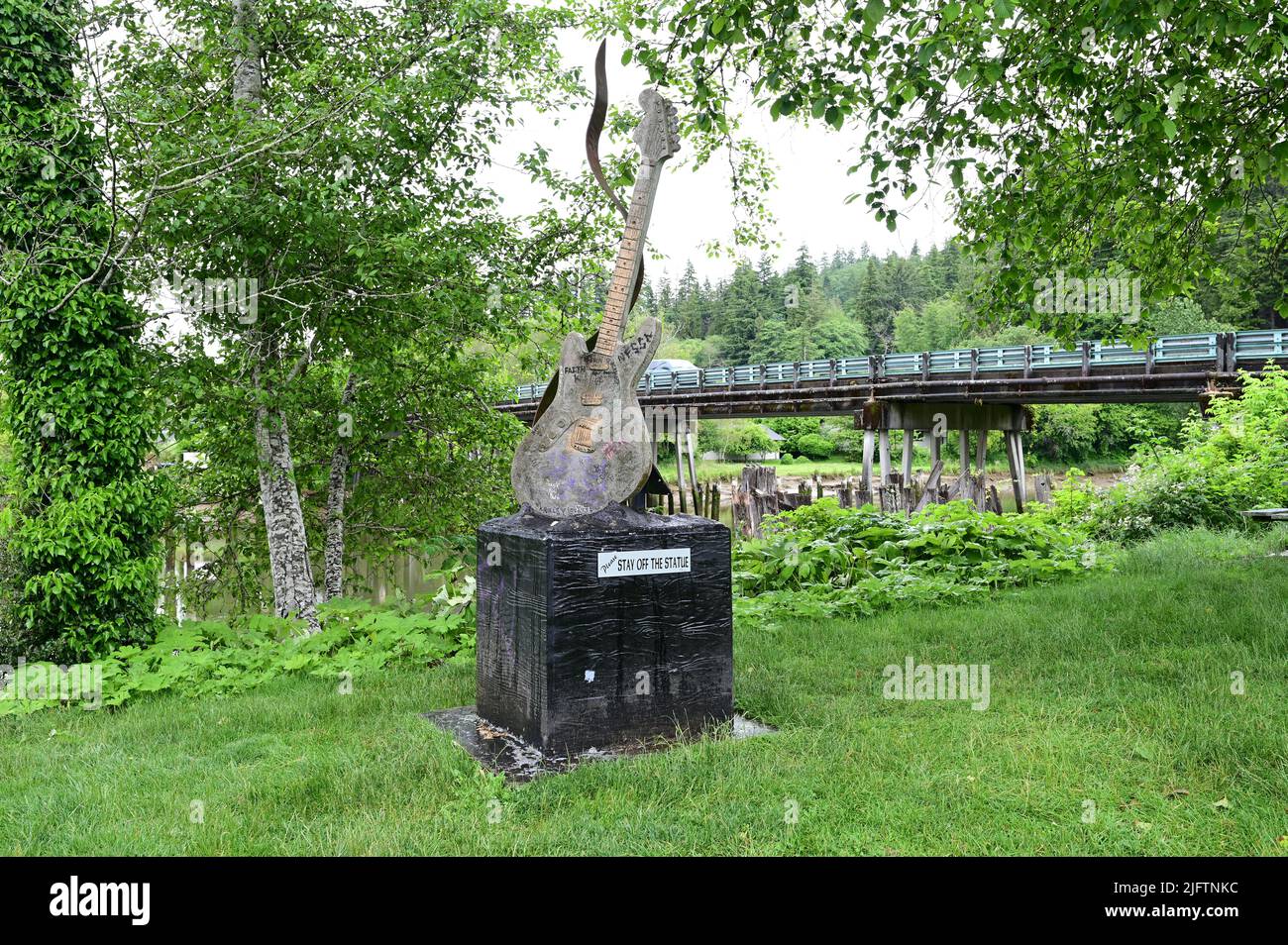Kurt Cobain Memorial Park Stock Photo Alamy