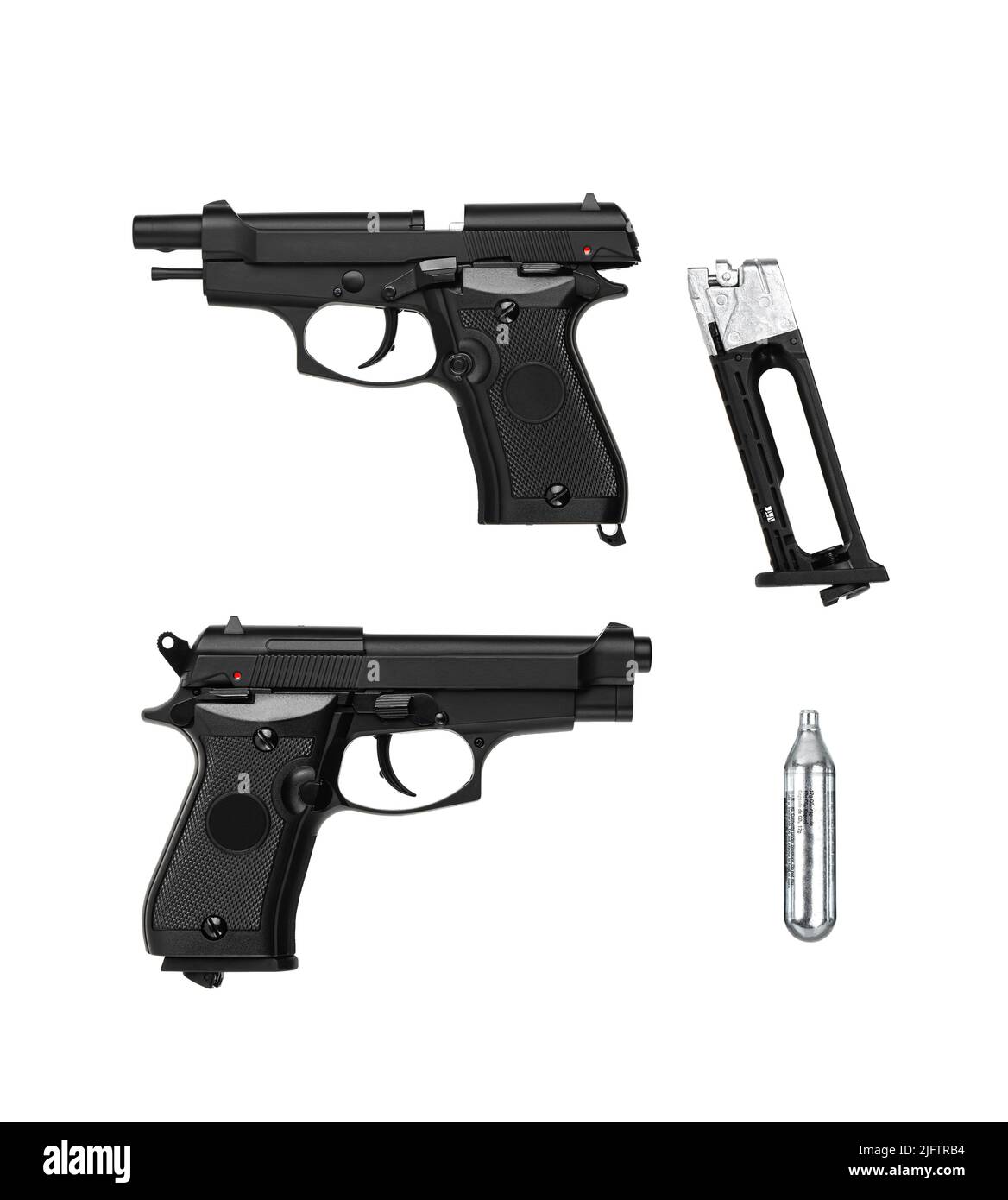 Air gun. Modern pneumatic weapon for air soft, sports and entertainment