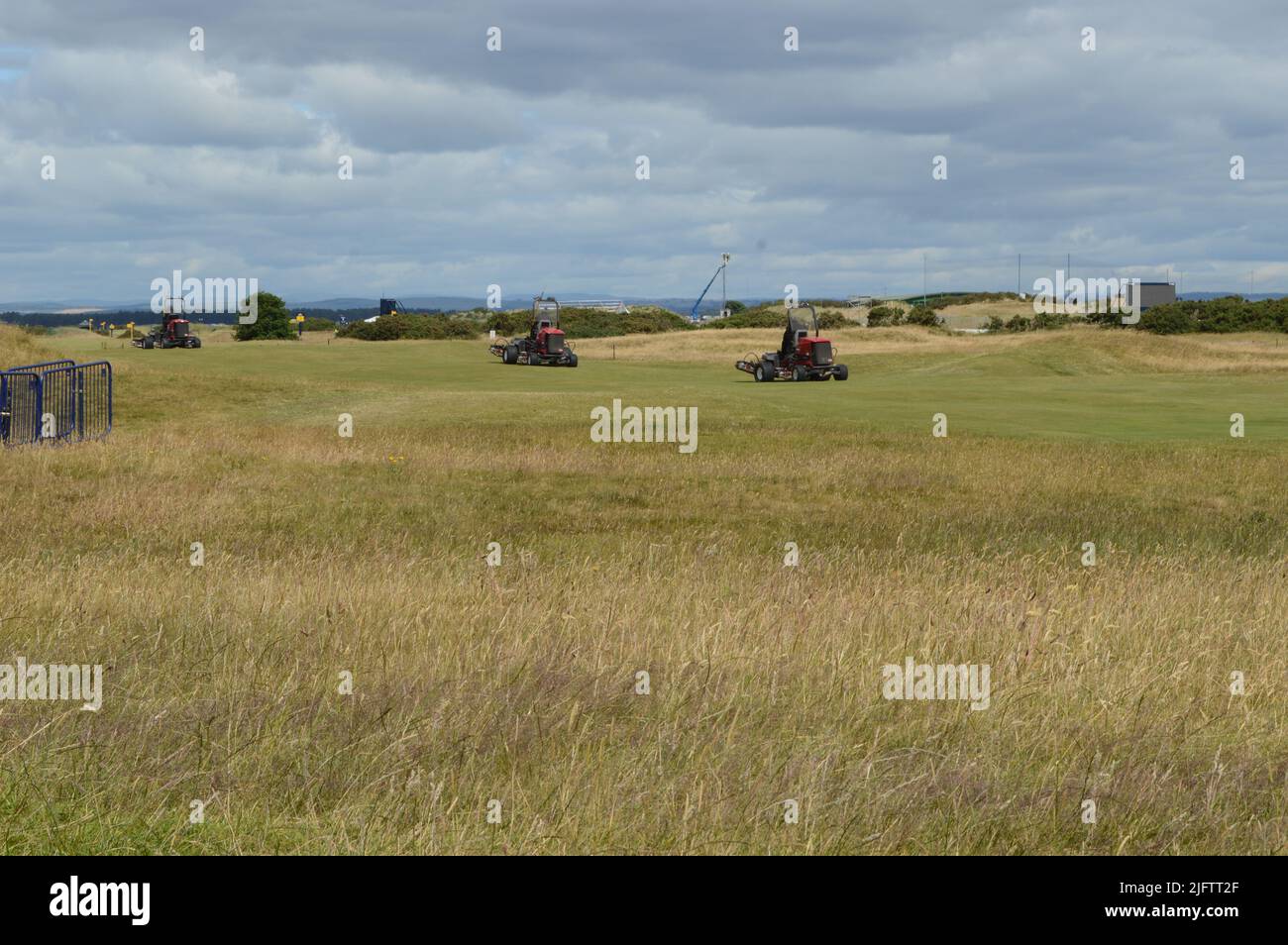 Preparations as at 5 July for the 150th Open Golf Championship, St Andrews, Scotland, just a few days to go for the start Stock Photo