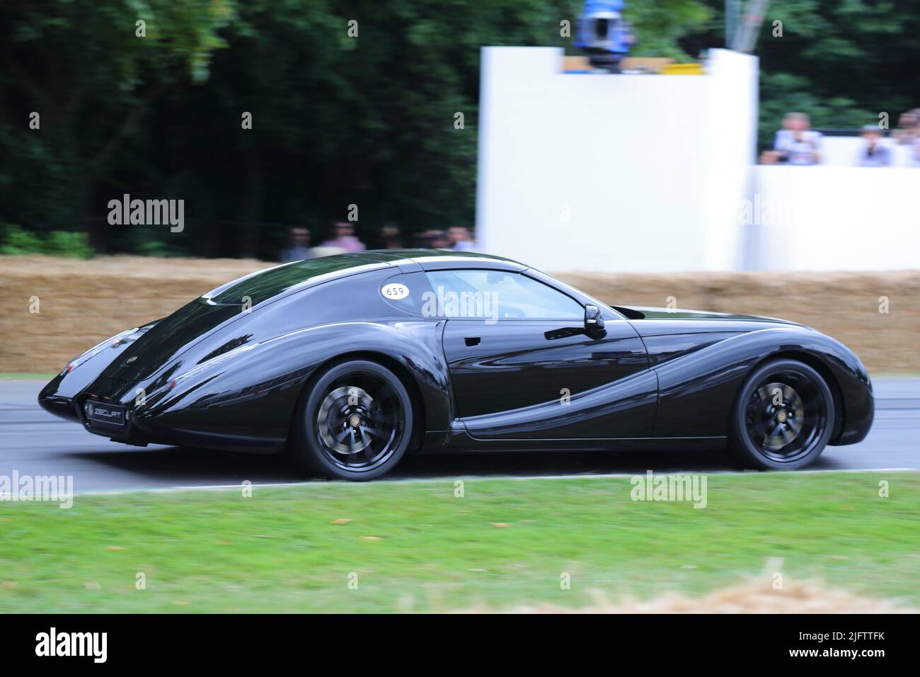 Retro-styled Eadon Green Zeclat racing car at the Festival of Speed 2022 at Goodwood, Sussex, UK Stock Photo