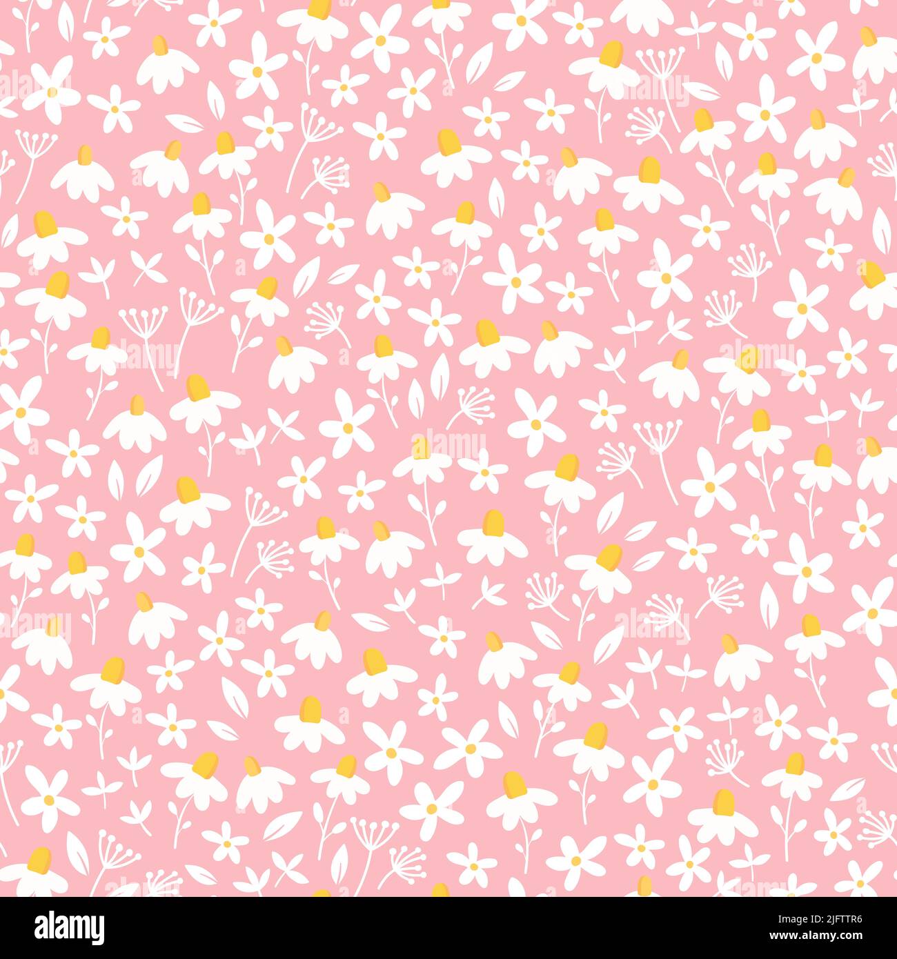 Cute hand drawn ditsy seamless pattern, lovely floral background, great ...