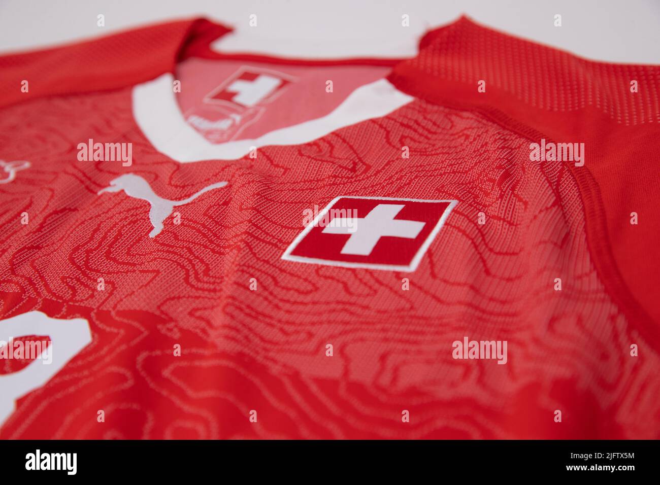 Switzerland Womens Home football shirt Stock Photo