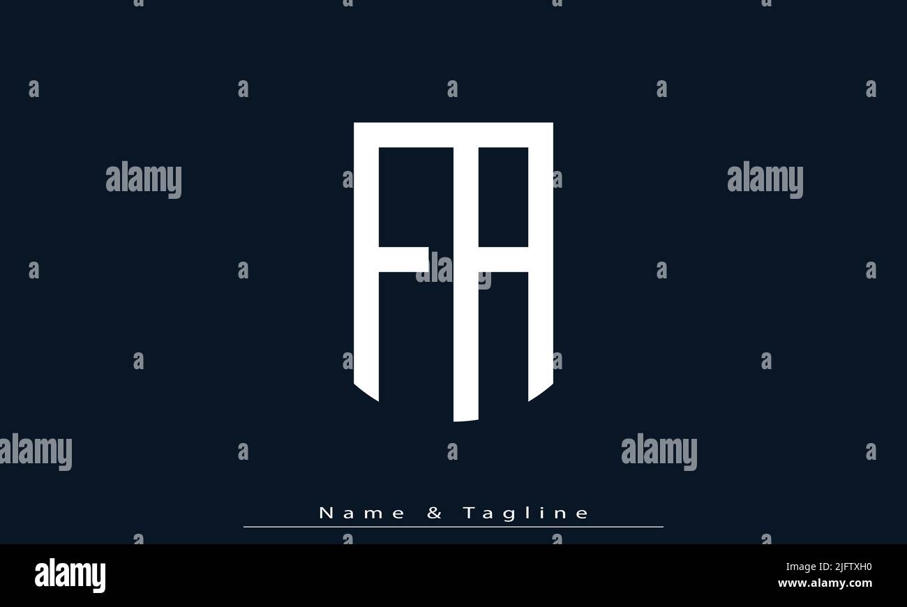 Alphabet letters Initials Monogram logo FA , AF Stock Vector