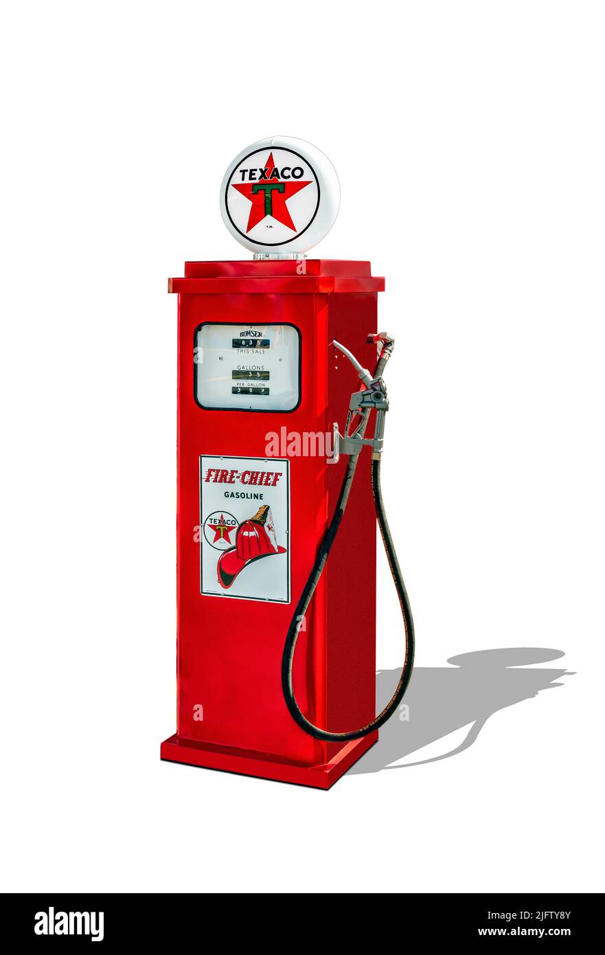Vintage texaco gasoline pumps hi-res stock photography and images - Alamy