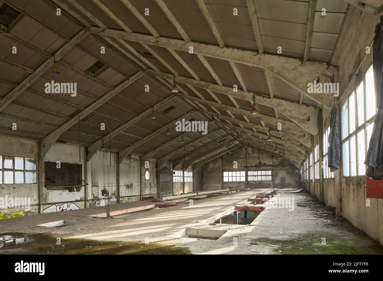 Abandoned factory building, France. Stock Photo
