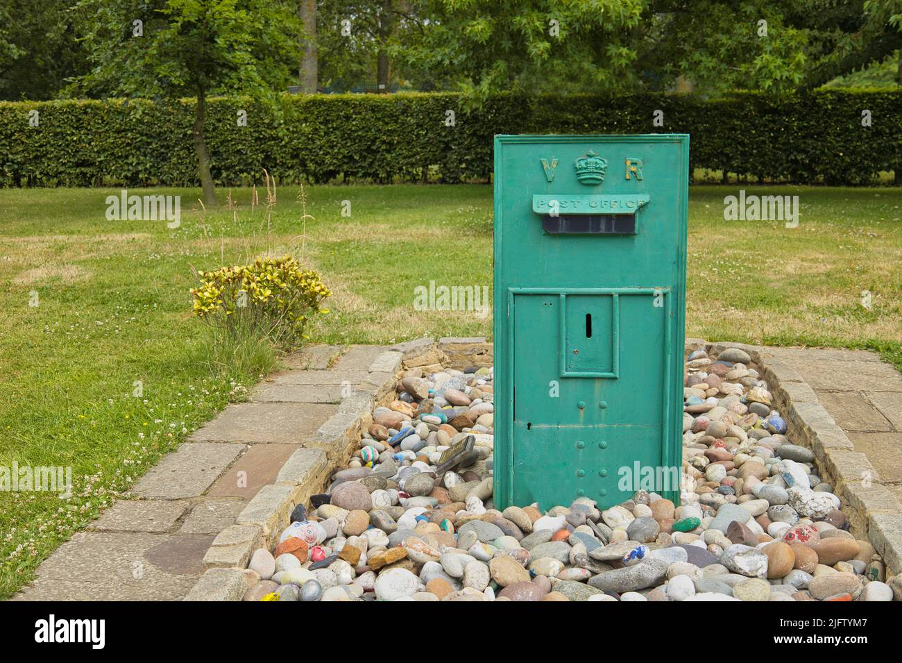 Victorian postbox in the General Post Office Memorial Garden, a