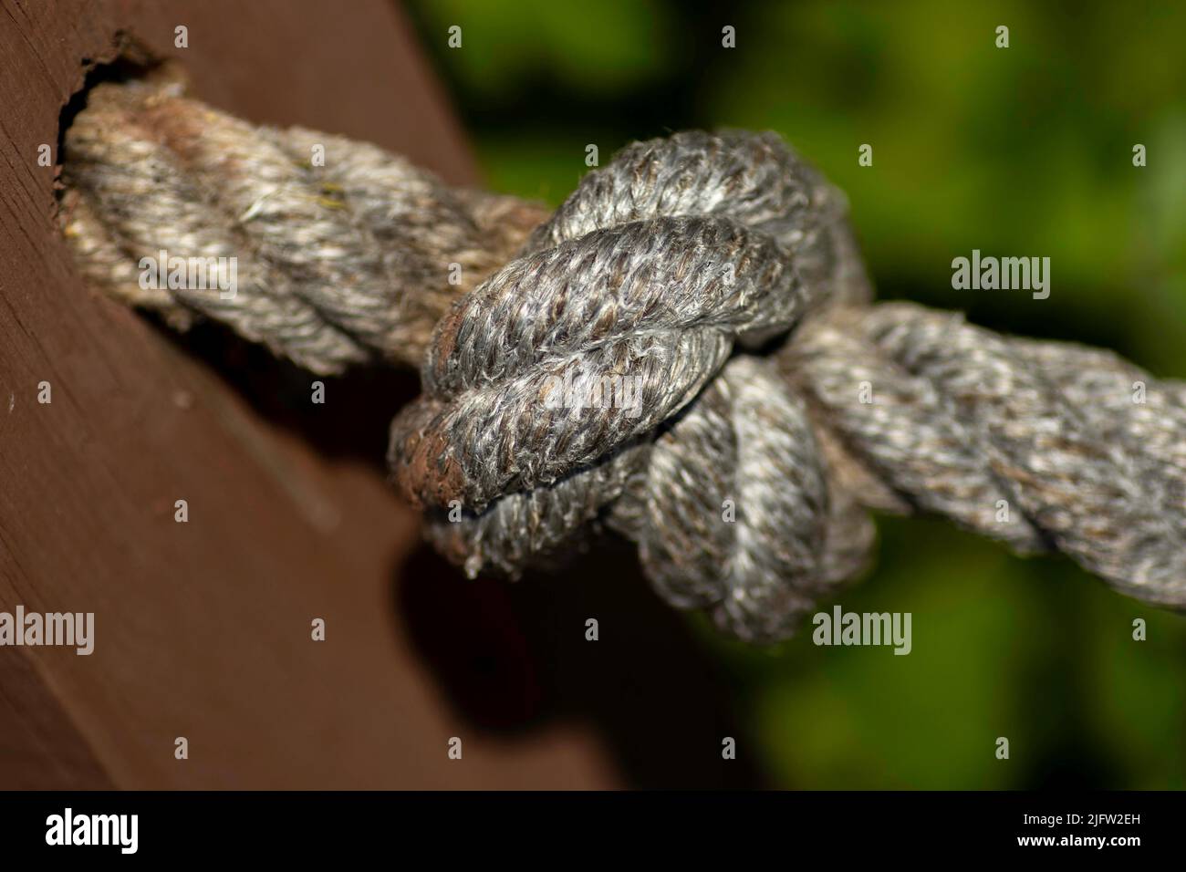 thick braided rope near, fiber rope Stock Photo Alamy