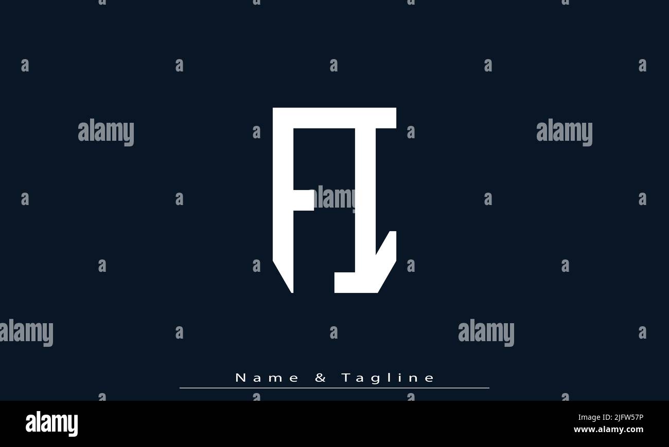 Alphabet letters Initials Monogram logo FI , IF Stock Vector