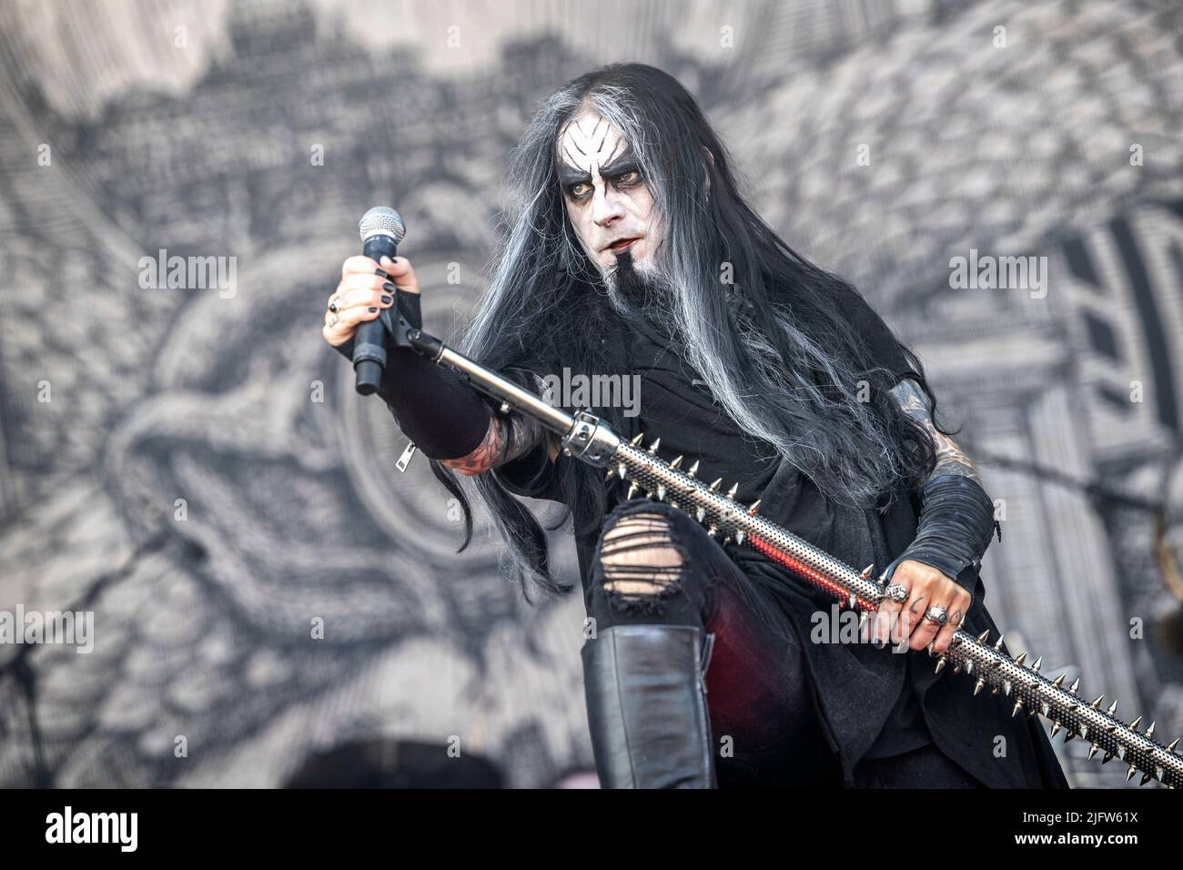 The Norwegian symphonic black metal band Dimmu Borgir performs live at Oslo  Spektrum. Here vocalist Shagrath is seen live on stage. Norway, 28/05 2011  Stock Photo - Alamy