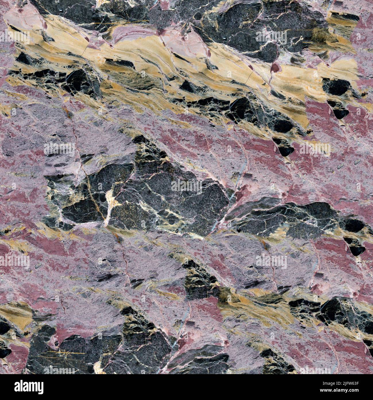 Patterned structure of marble for design. Seamless square background. Stock Photo