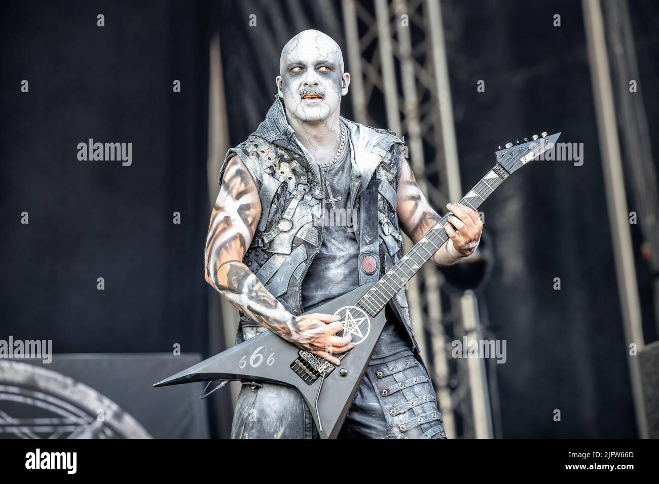 The Norwegian symphonic black metal band Dimmu Borgir performs live at Oslo  Spektrum. Here vocalist Shagrath is seen live on stage. Norway, 28/05 2011  Stock Photo - Alamy