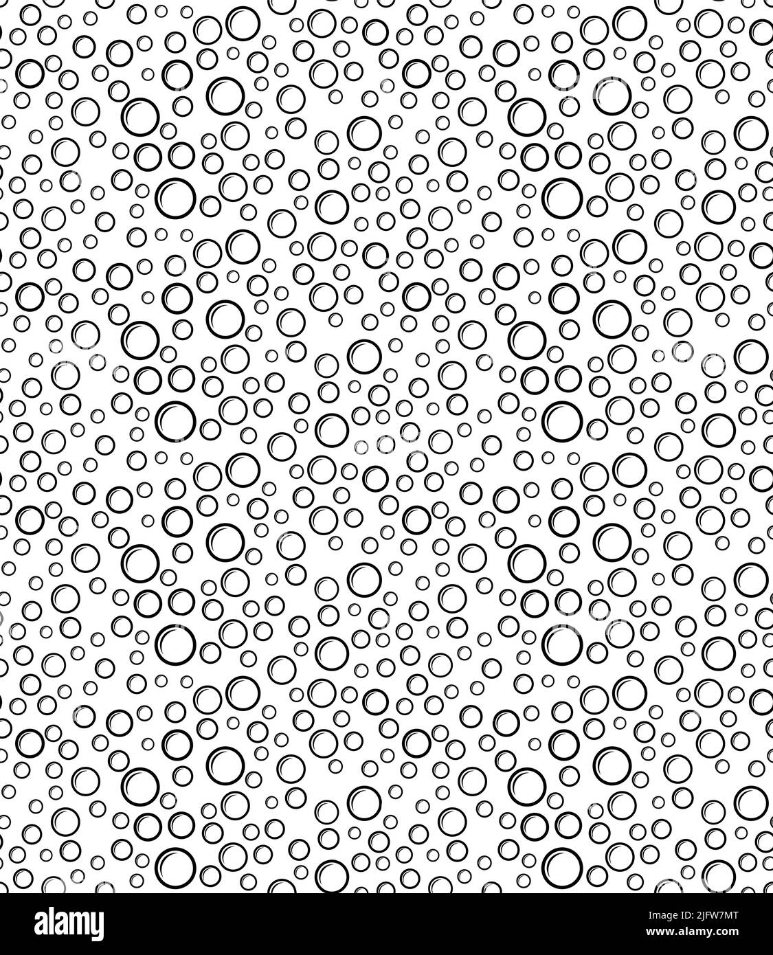 Bubble Icon Seamless Pattern Vector Art Illustration Stock Vector