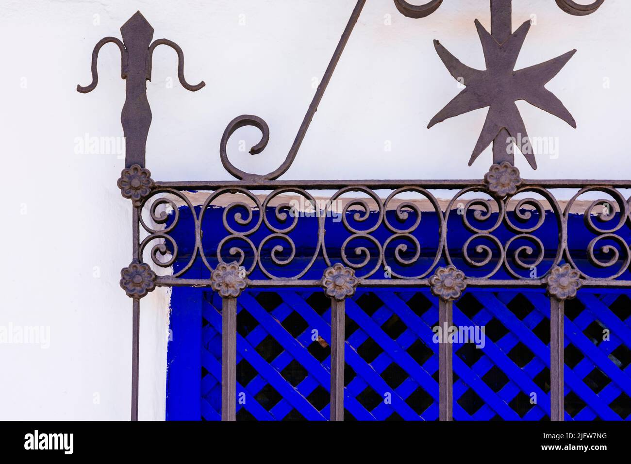 Iron window grill hi-res stock photography and images - Alamy