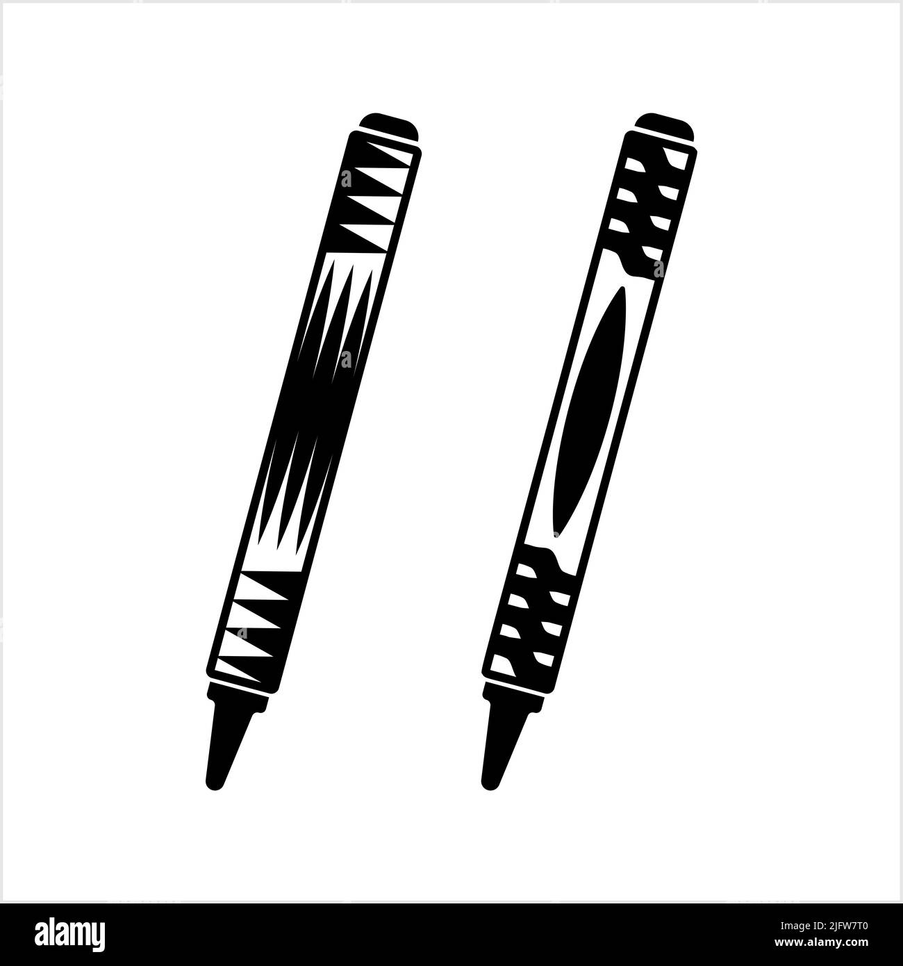 Crayon Icon, Drawing Crayon Vector Art Illustration Stock Vector Image