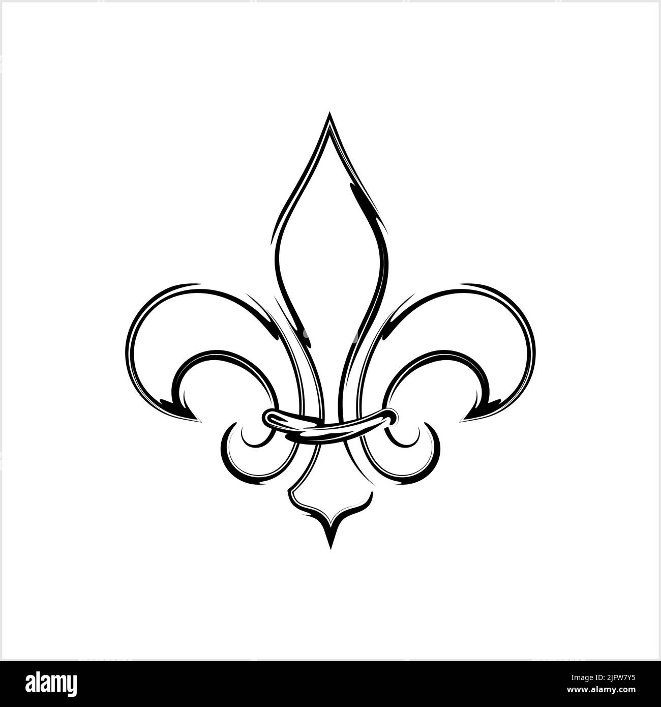 Fleur De Lis, FleurDeLys Or FlowerDeLuce, The Decorative Stylized Lily Vector Art