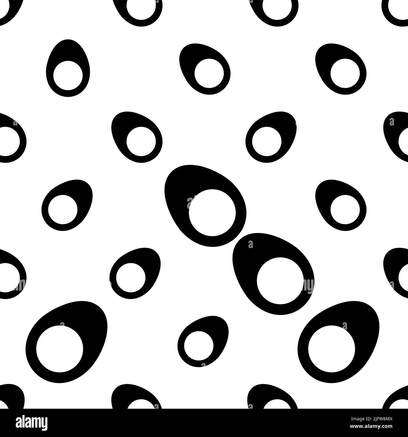 Egg Icon Seamless Pattern, Egg Vector Art Illustration Stock Vector ...