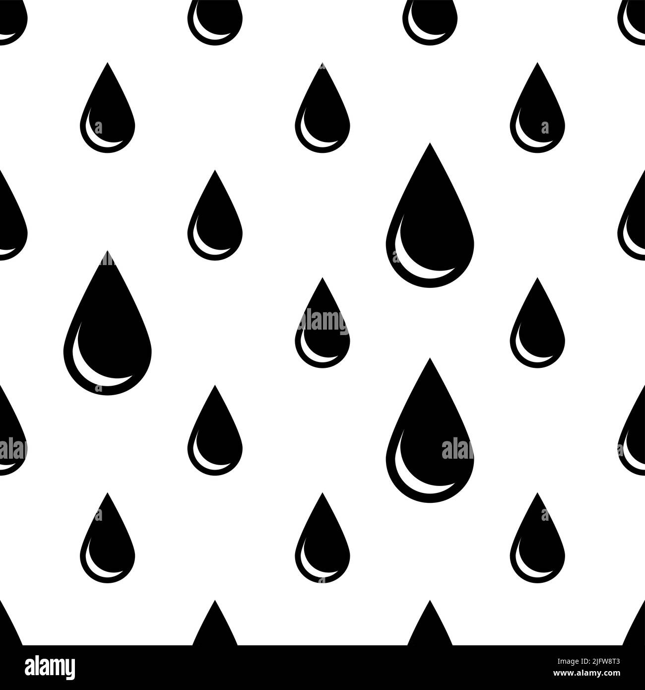 Drop Icon Seamless Pattern Vector Art Illustration Stock Vector Image ...