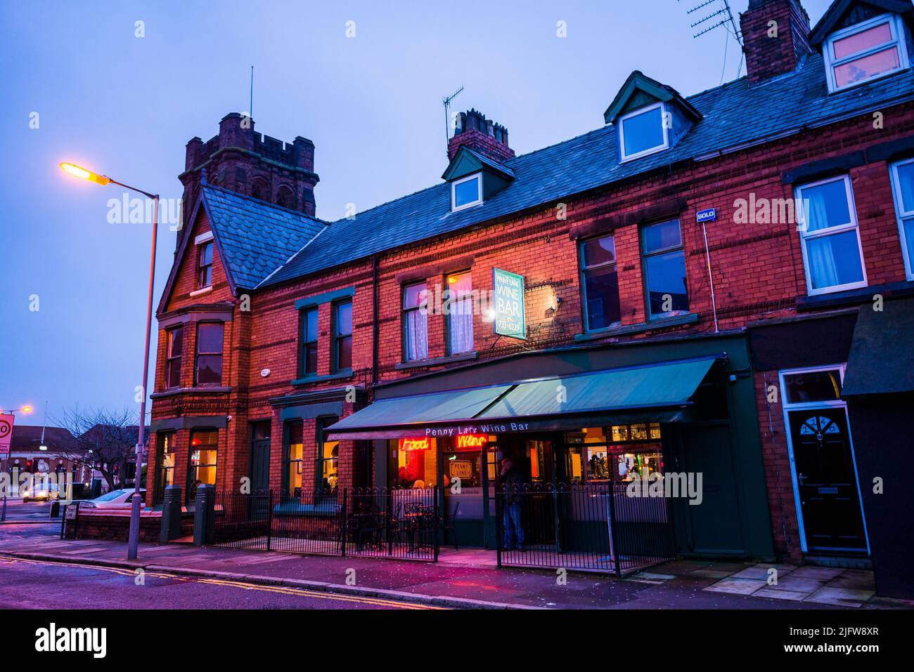 Historic Penny Lane street. Liverpool, England, UK Stock Photo Alamy
