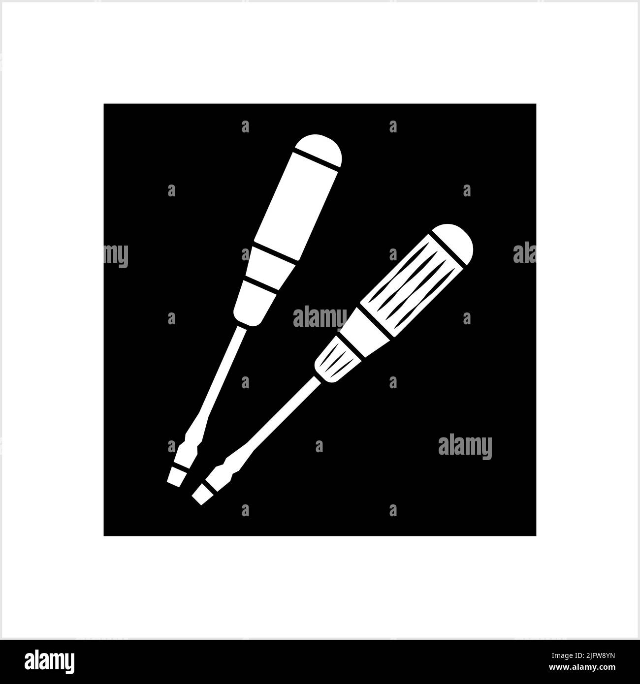 Screwdriver Icon Design, A Tool For Turning (Driving Or Removing ...