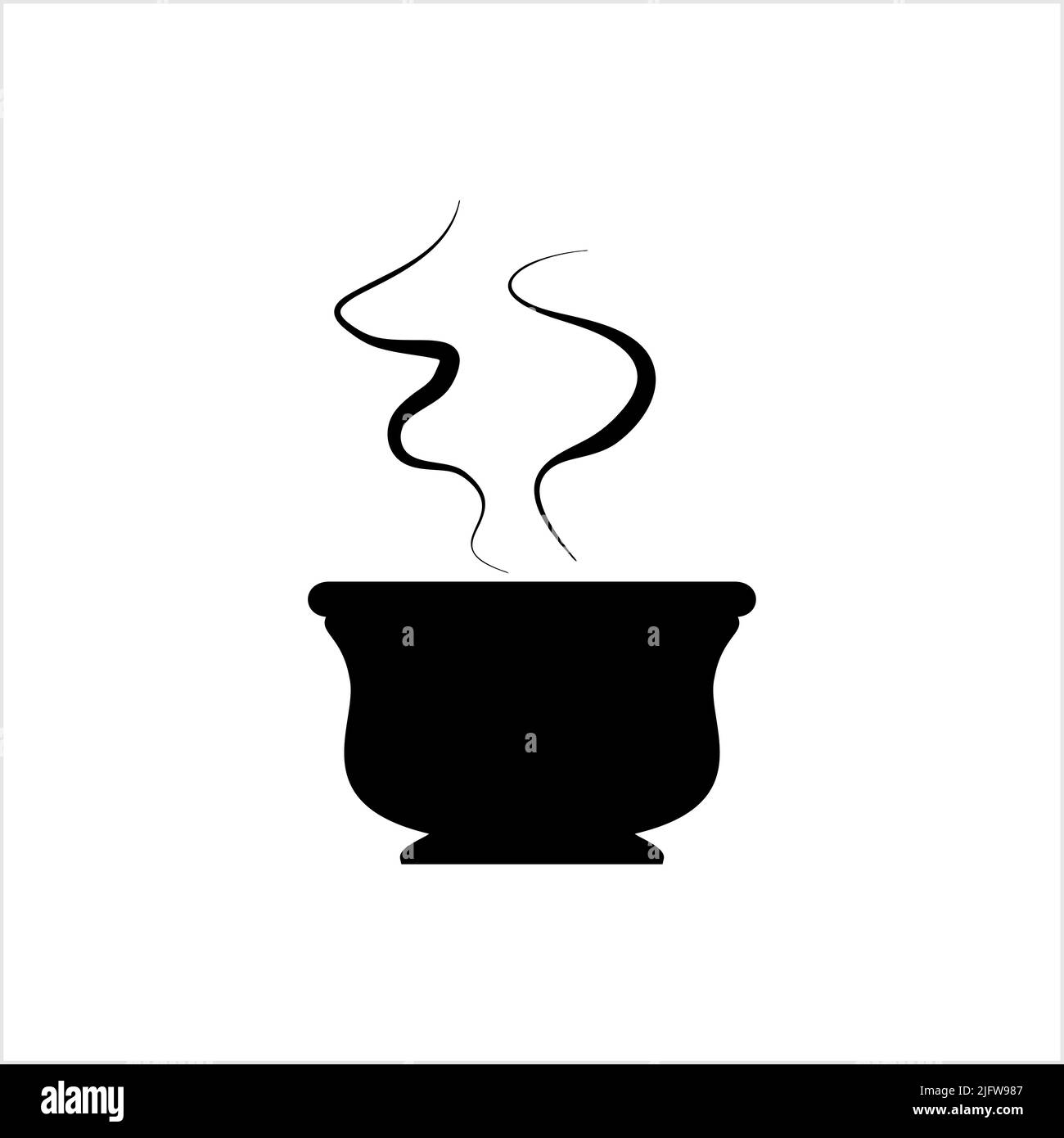 Hot Soup Icon Vector Art Illustration Stock Vector Image & Art - Alamy