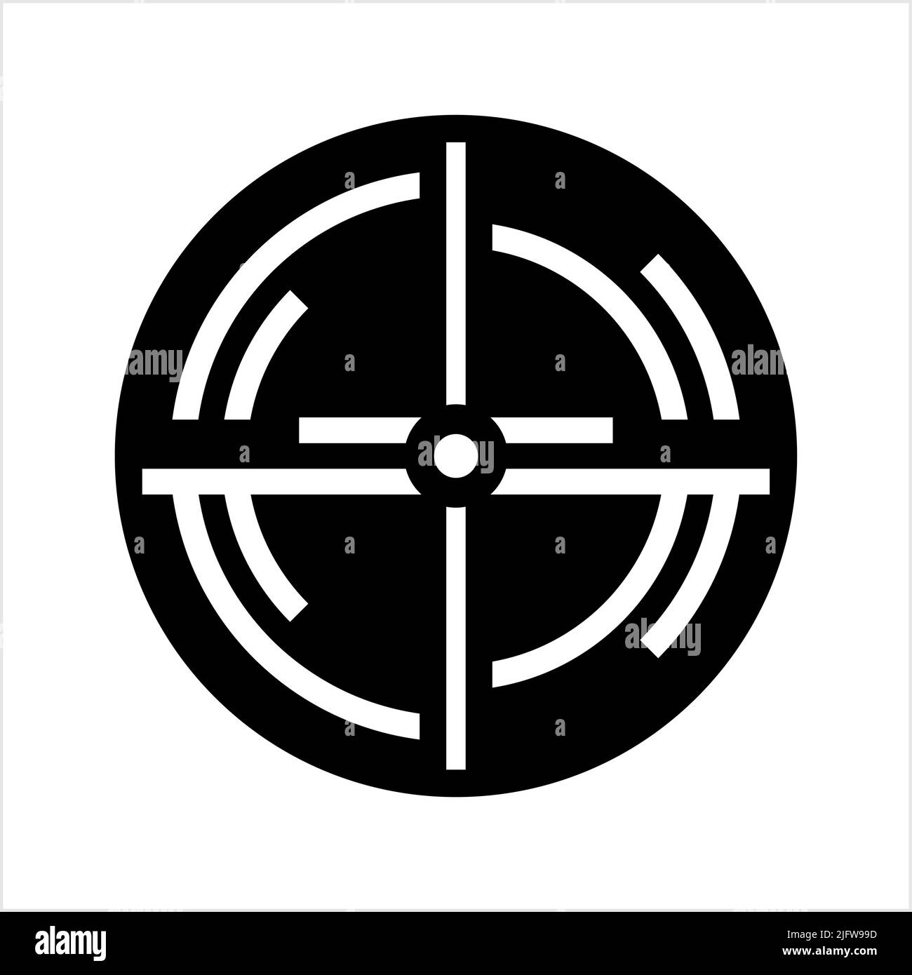 Target Icon, Target Board Vector Art Illustration Stock Vector Image