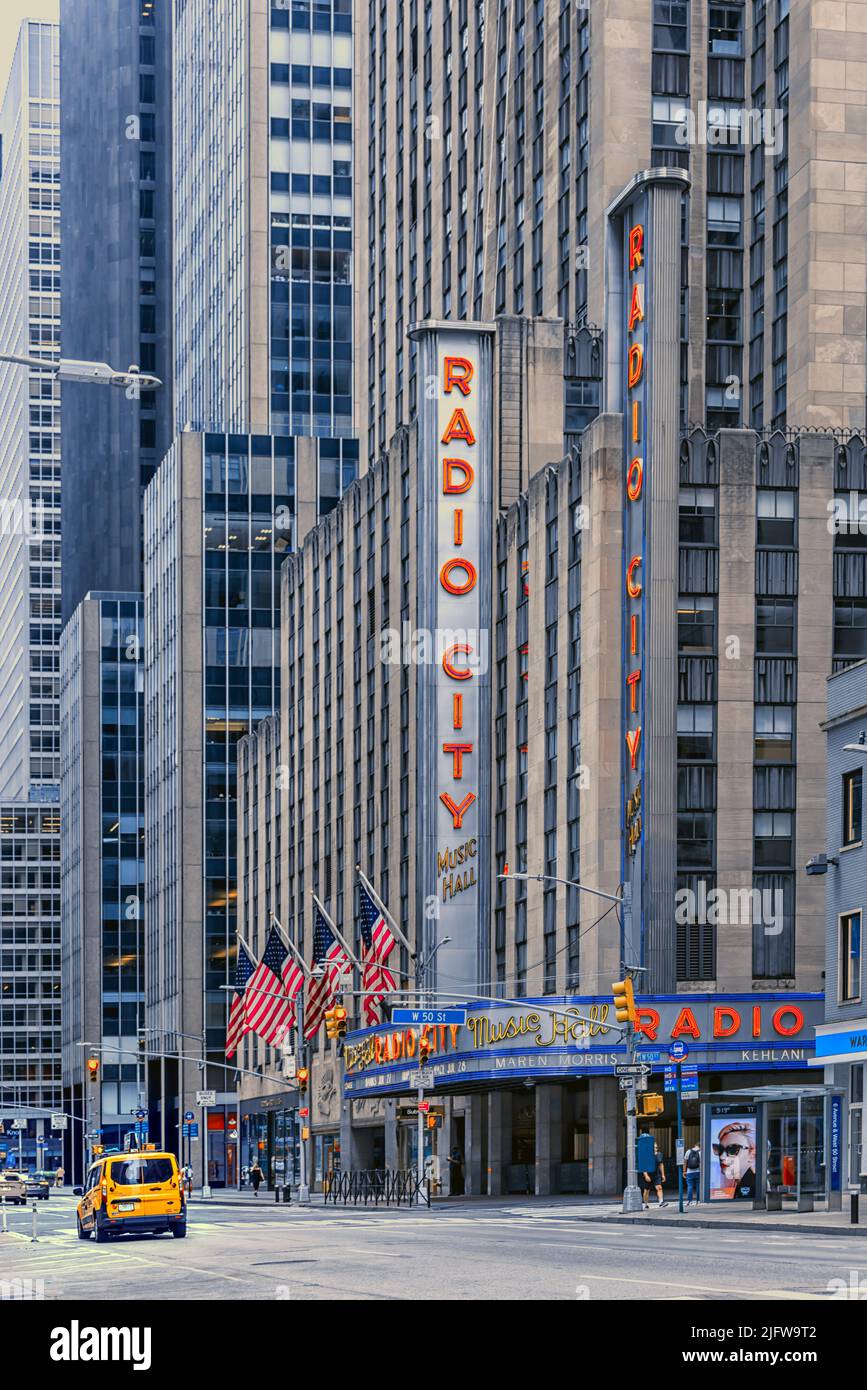 Radio City Music Hall in New York city Stock Photo