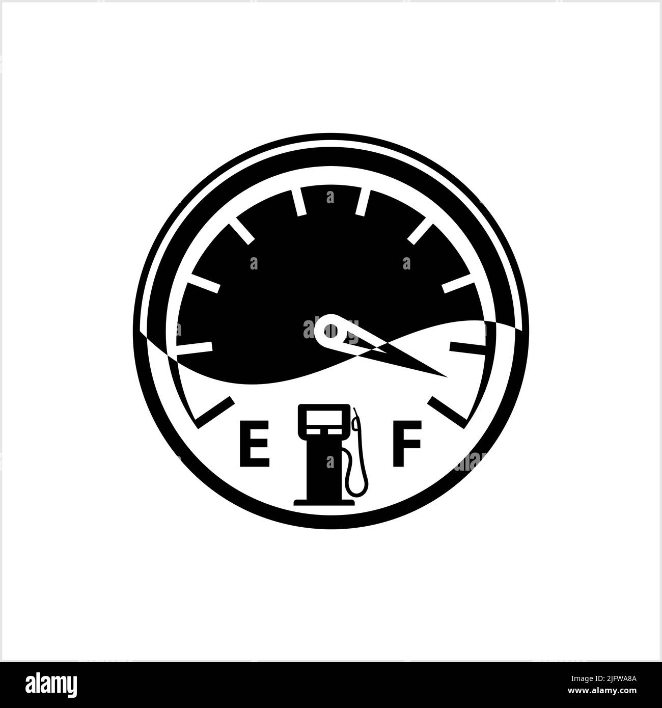 Fuel Gauge Icon Vector Art Illustration Stock Vector Image & Art Alamy