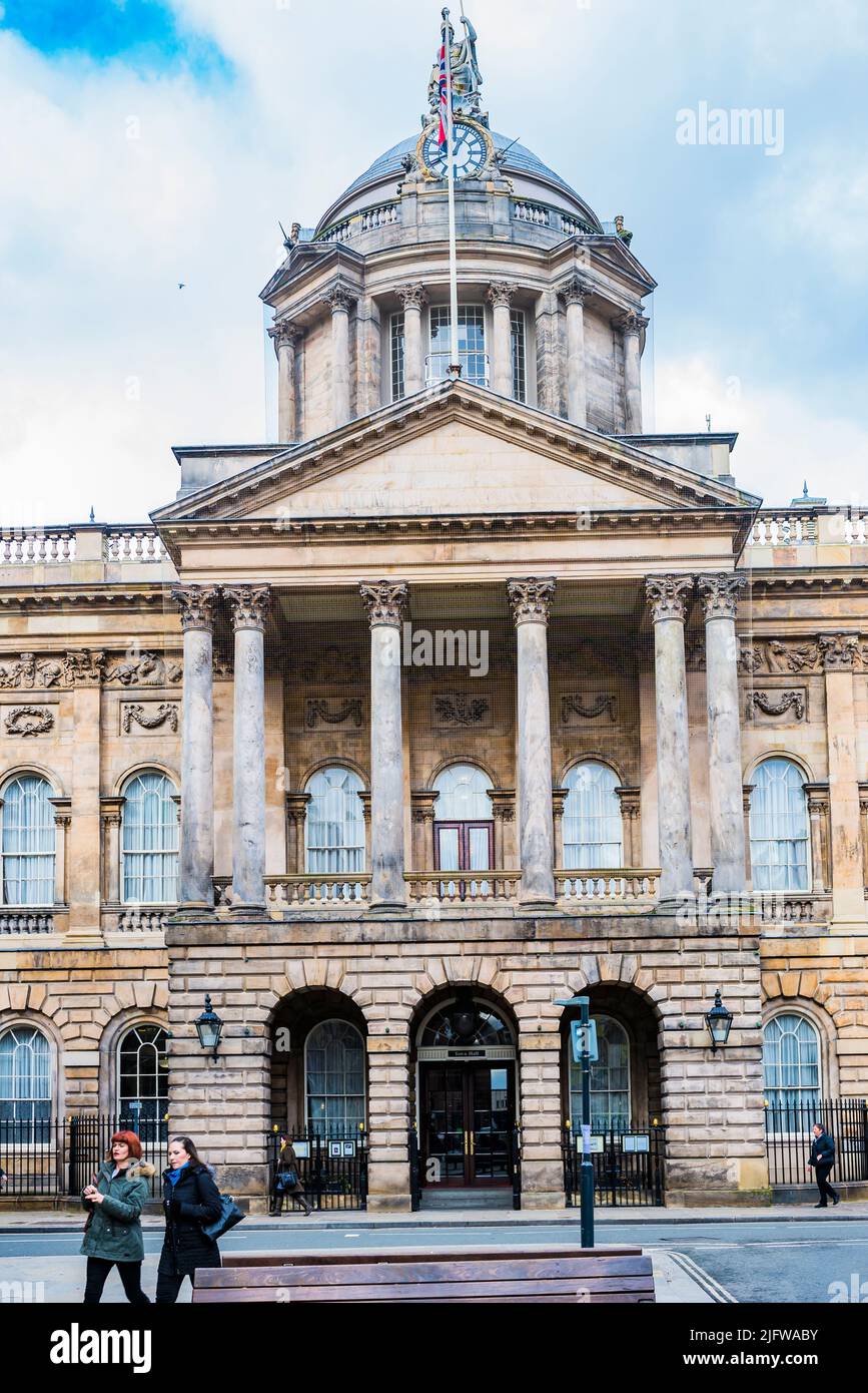 Liverpool Town Hall. It is recorded in the National Heritage List for England as a designated Grade I listed building, and described in the list as 'o Stock Photo