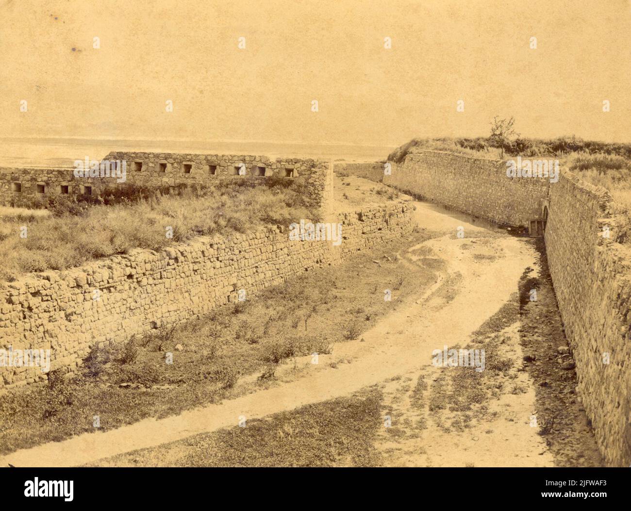 Part of the old Turkish fortification system in Varna from the end of ...
