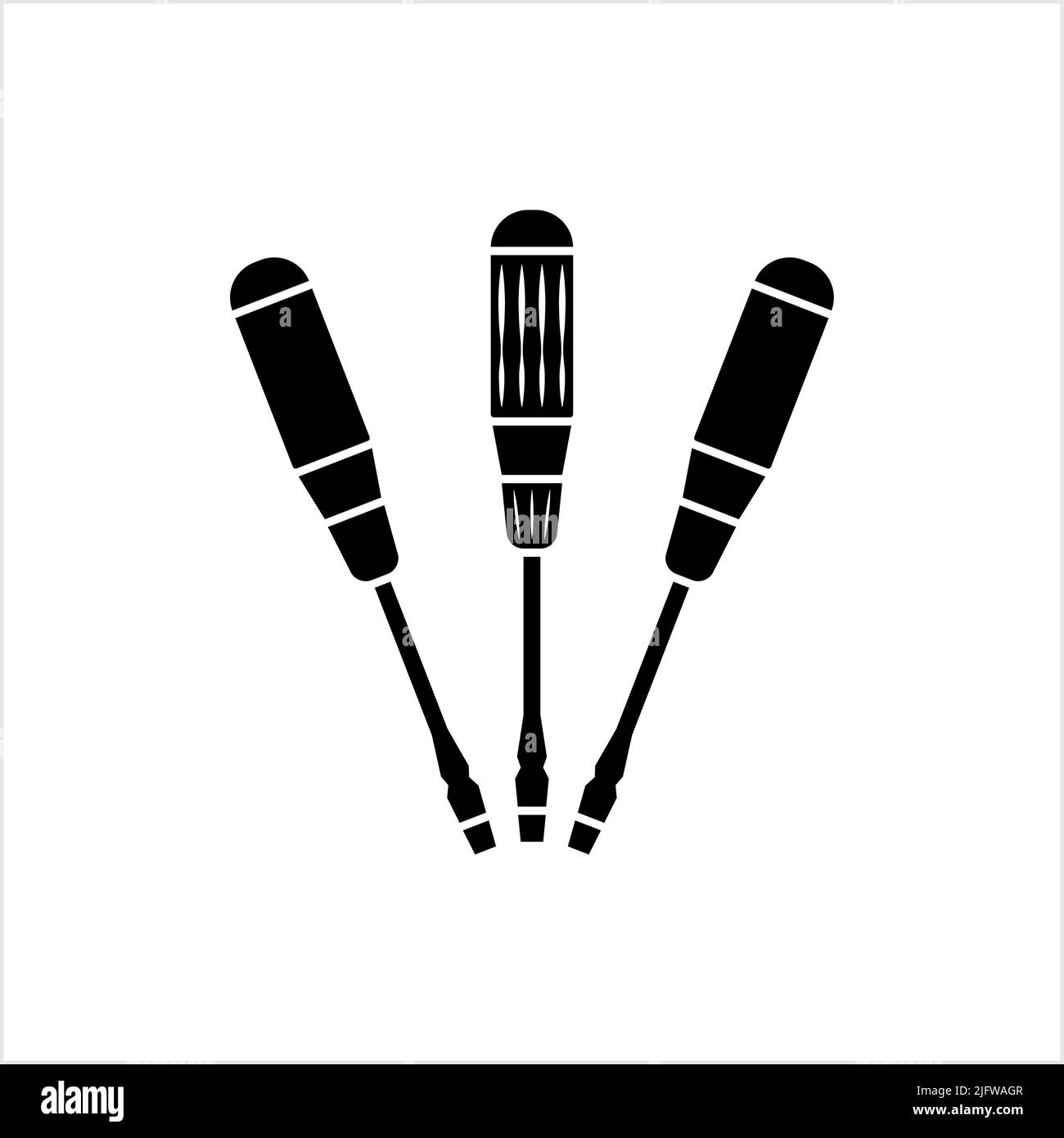 Screwdriver Icon Design, A Tool For Turning (Driving Or Removing ...