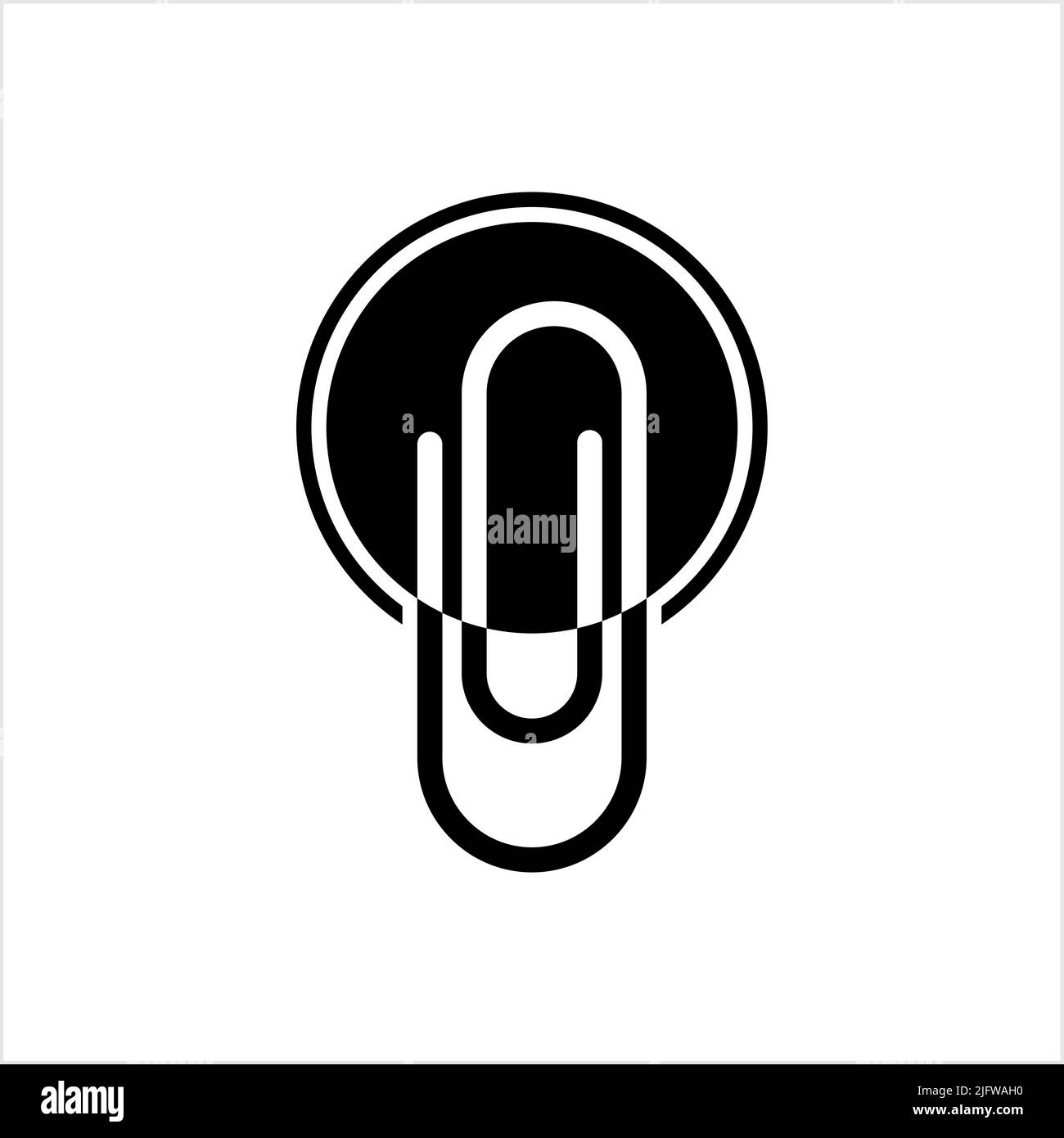 Paper Clip Icon Vector Art Illustration Stock Vector Image & Art Alamy