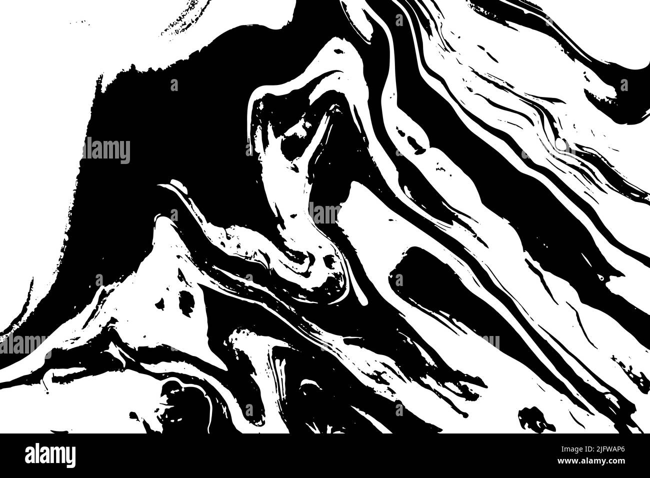 Abstract marble background. Black and white grunge texture. Vector ...