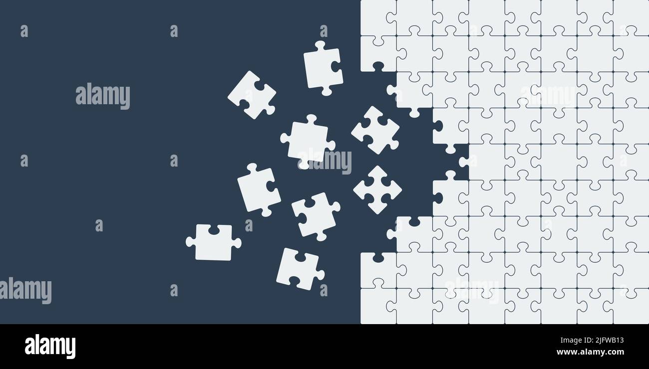 Puzzle icon background simple design Stock Vector