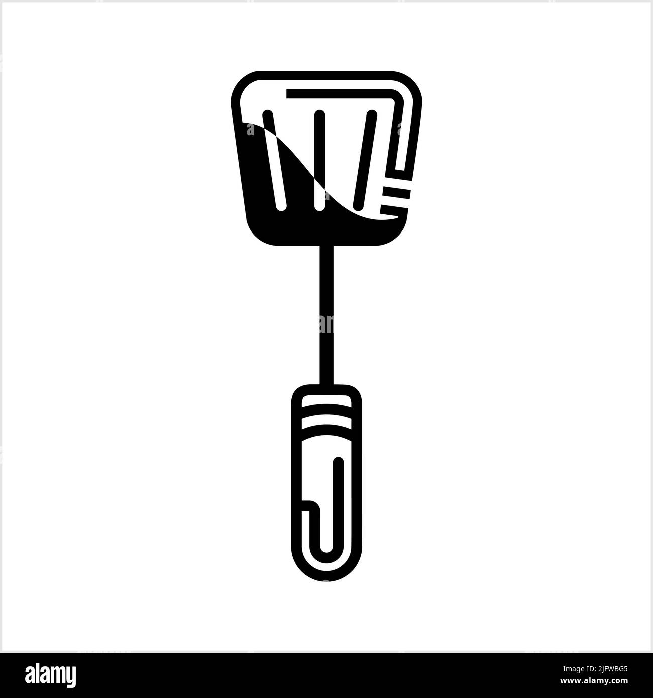 Spatula Icon, Spatula Vector Art Illustration Stock Vector Image & Art