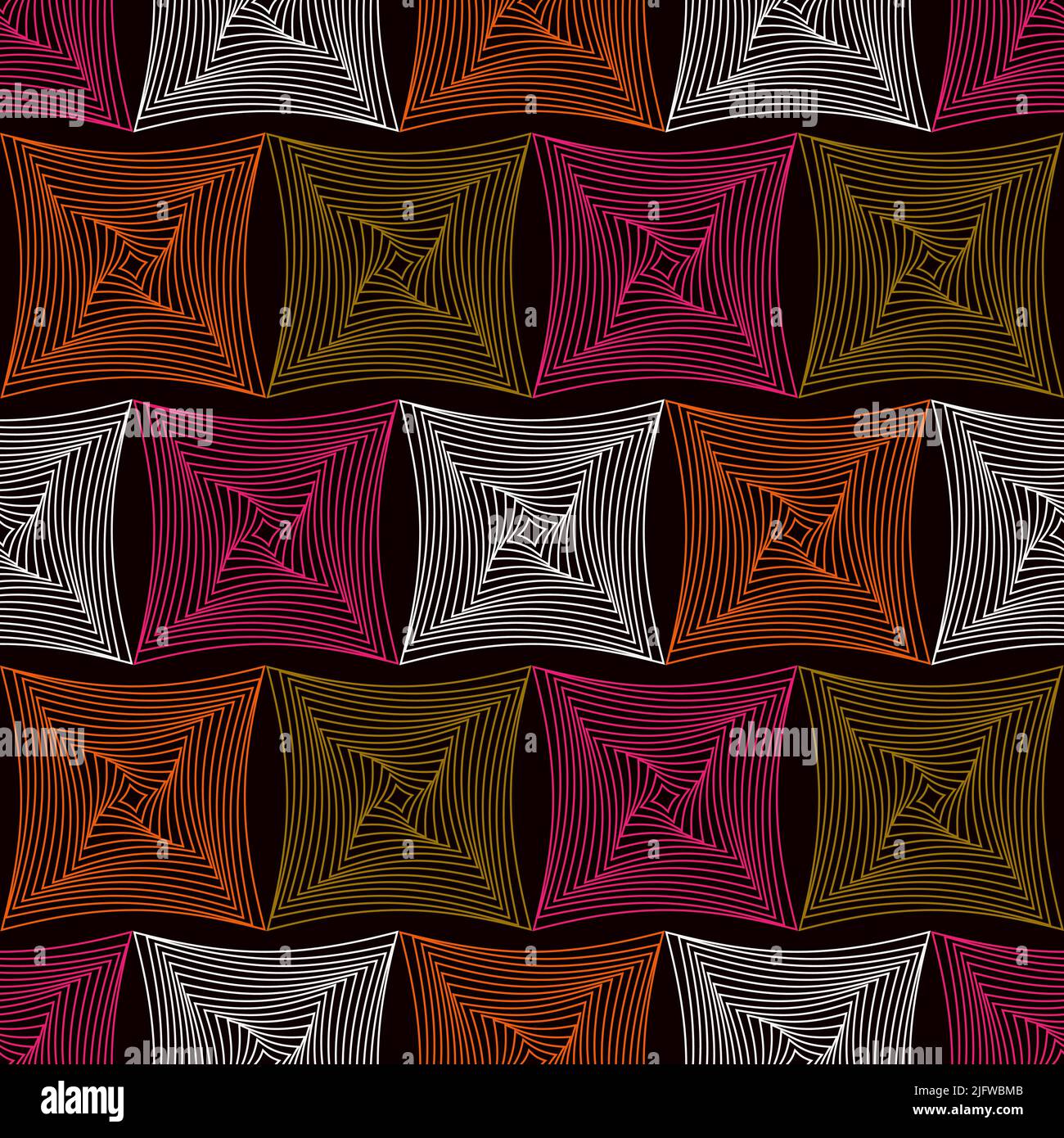 Seamless colorful squares pattern. Abstract vector geometric background. Stock Vector