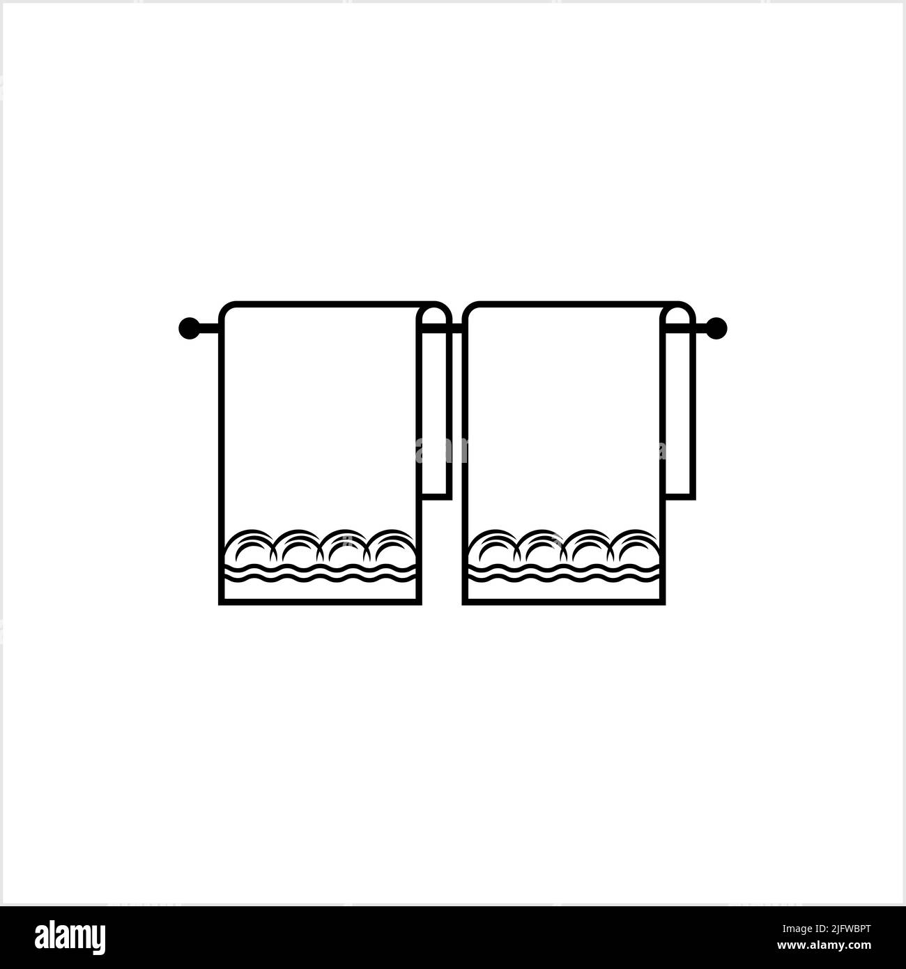 Towel Icon, Towel Vector Art Illustration Stock Vector Image & Art Alamy