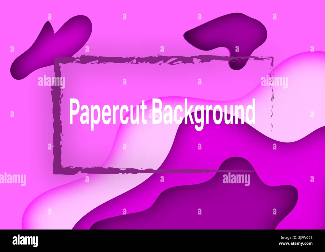 Abstract background texture papercut violet colorful presentation backdrop frame template wallpaper vector illustration Stock Vector