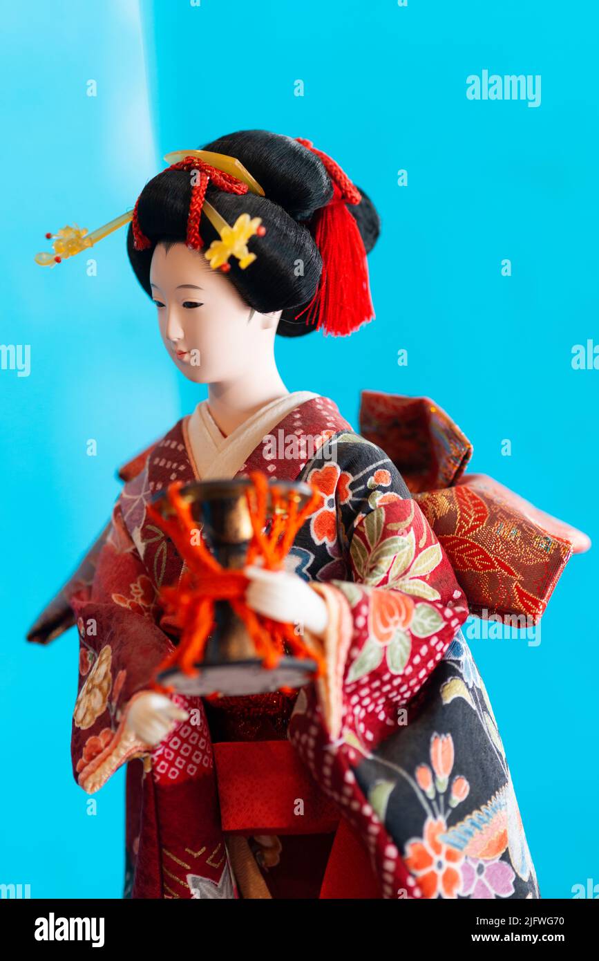 Japanese Geisha Doll Stock Photo Alamy