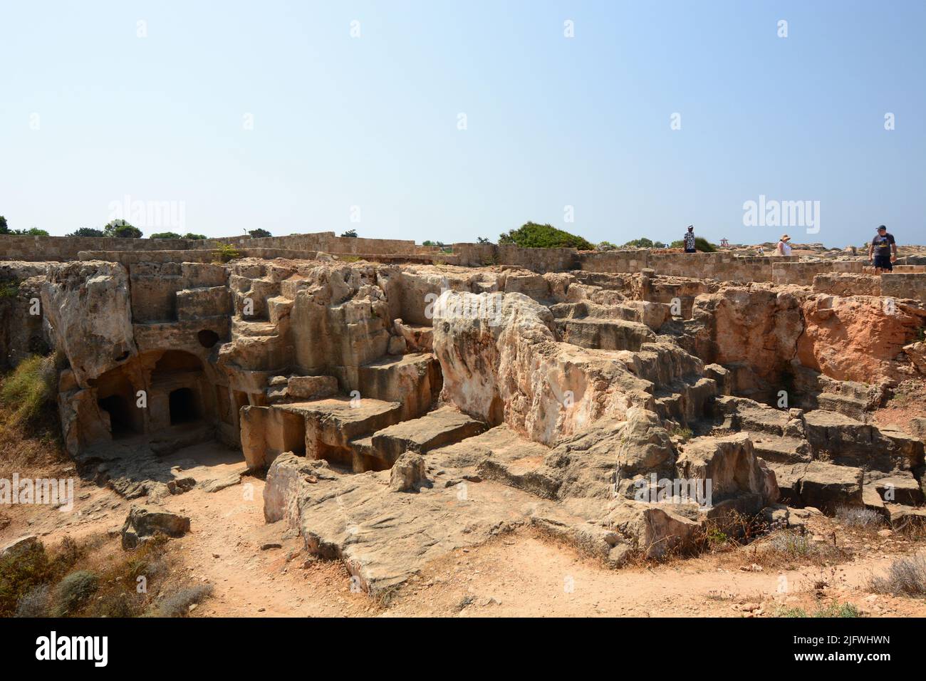 Tombs of the kings archaeological site. Paphos. Cyprus Stock Photo