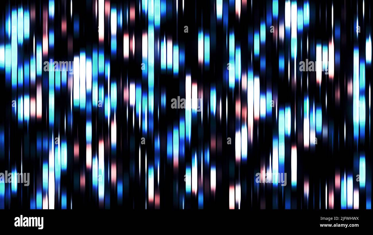 Flickering spots in vertical lines. Motion. Beautiful color spots